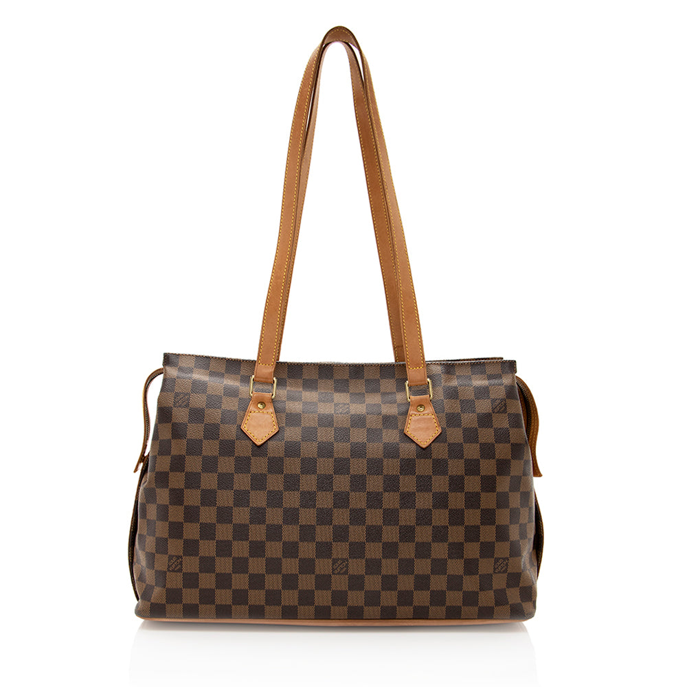 Louis Vuitton Vintage Damier Ebene Columbine Tote (SHF-19498)