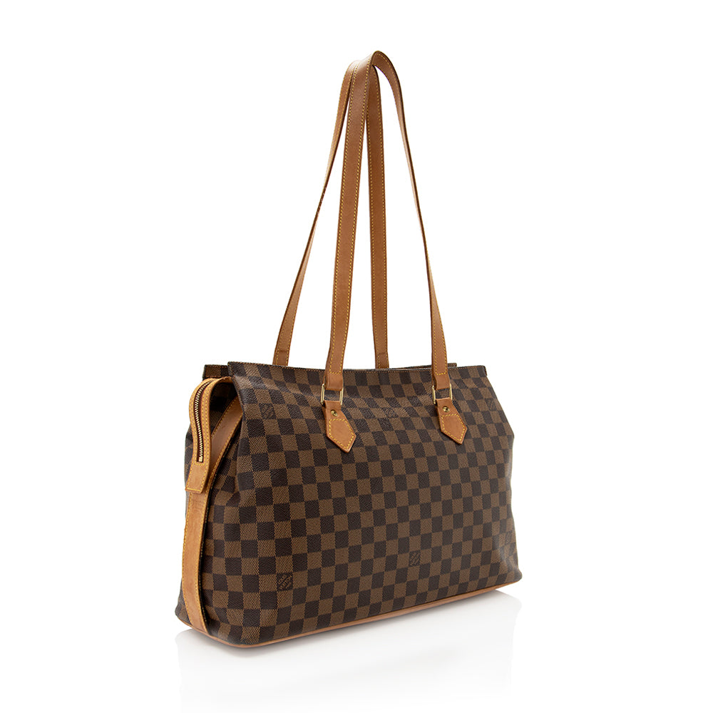 Louis Vuitton Vintage Damier Ebene Columbine Tote (SHF-19498)