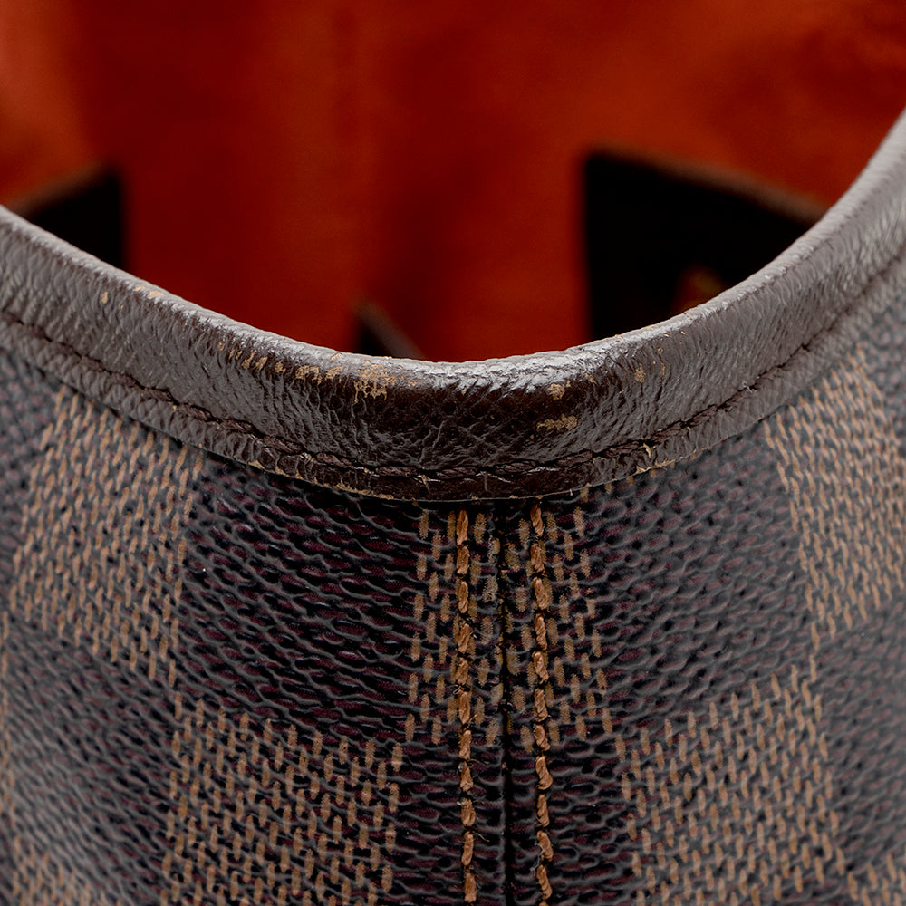 Louis Vuitton Vintage Damier Ebene Marais Bucket Tote (SHF-16670)