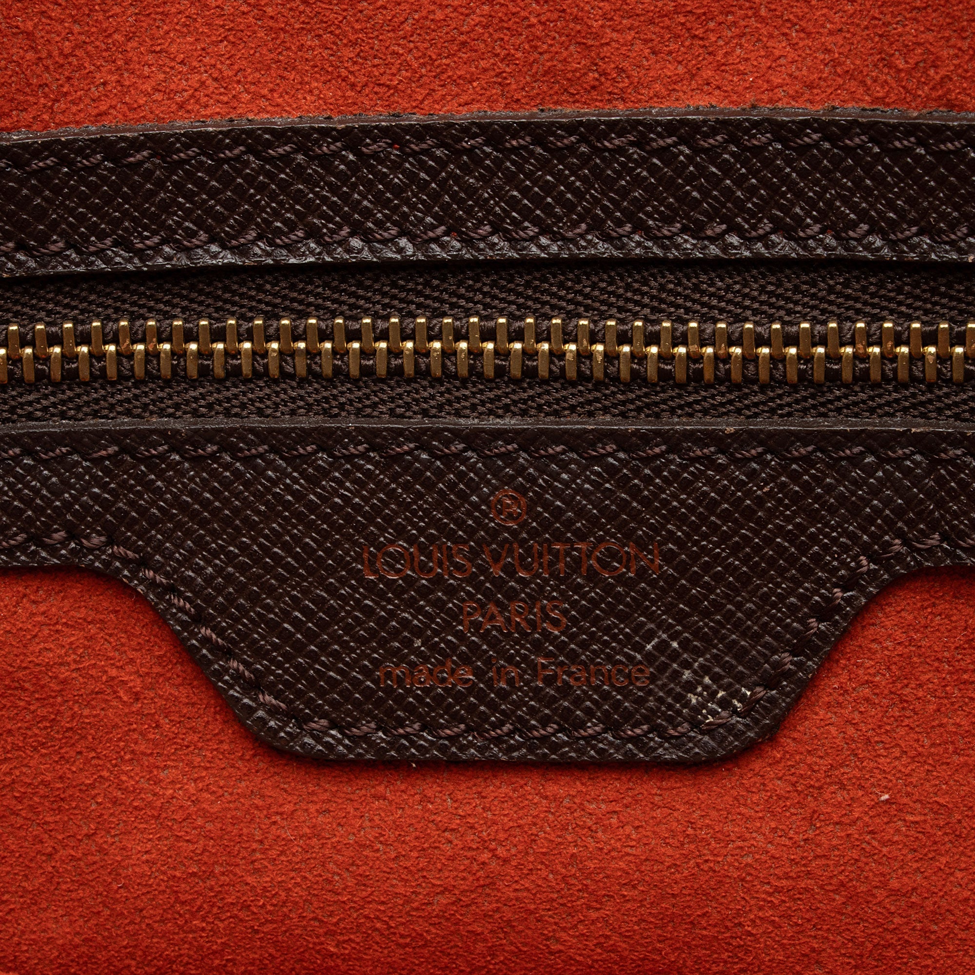 Louis Vuitton Vintage Damier Ebene Marais Bucket Tote (SHF-RnHIWY)