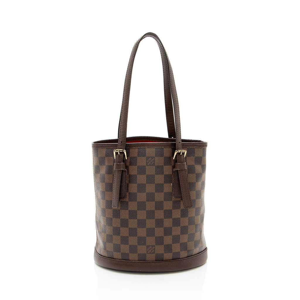 Louis Vuitton Vintage Damier Ebene Marais Bucket Tote