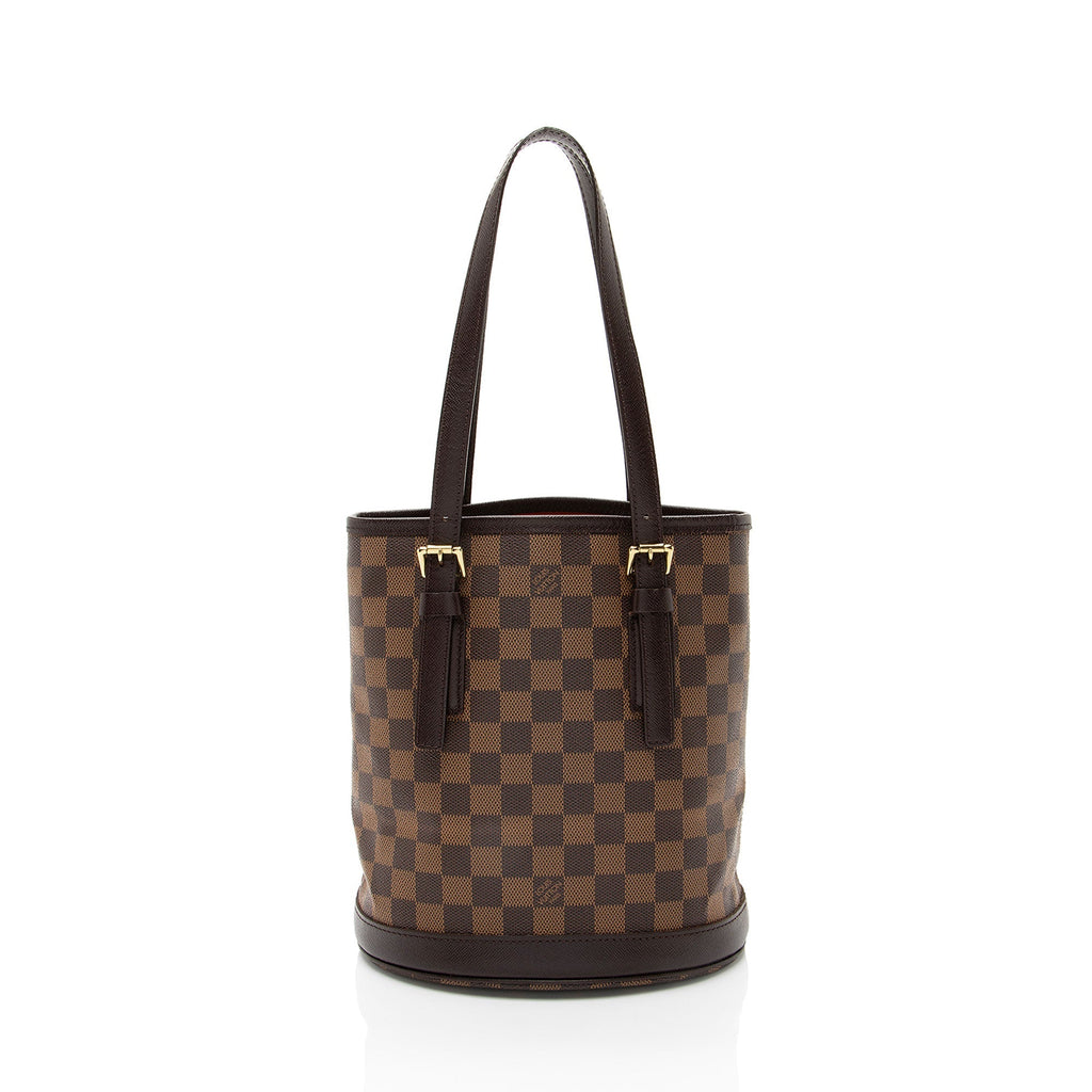 Louis Vuitton Vintage Damier Ebene Marais Bucket Tote