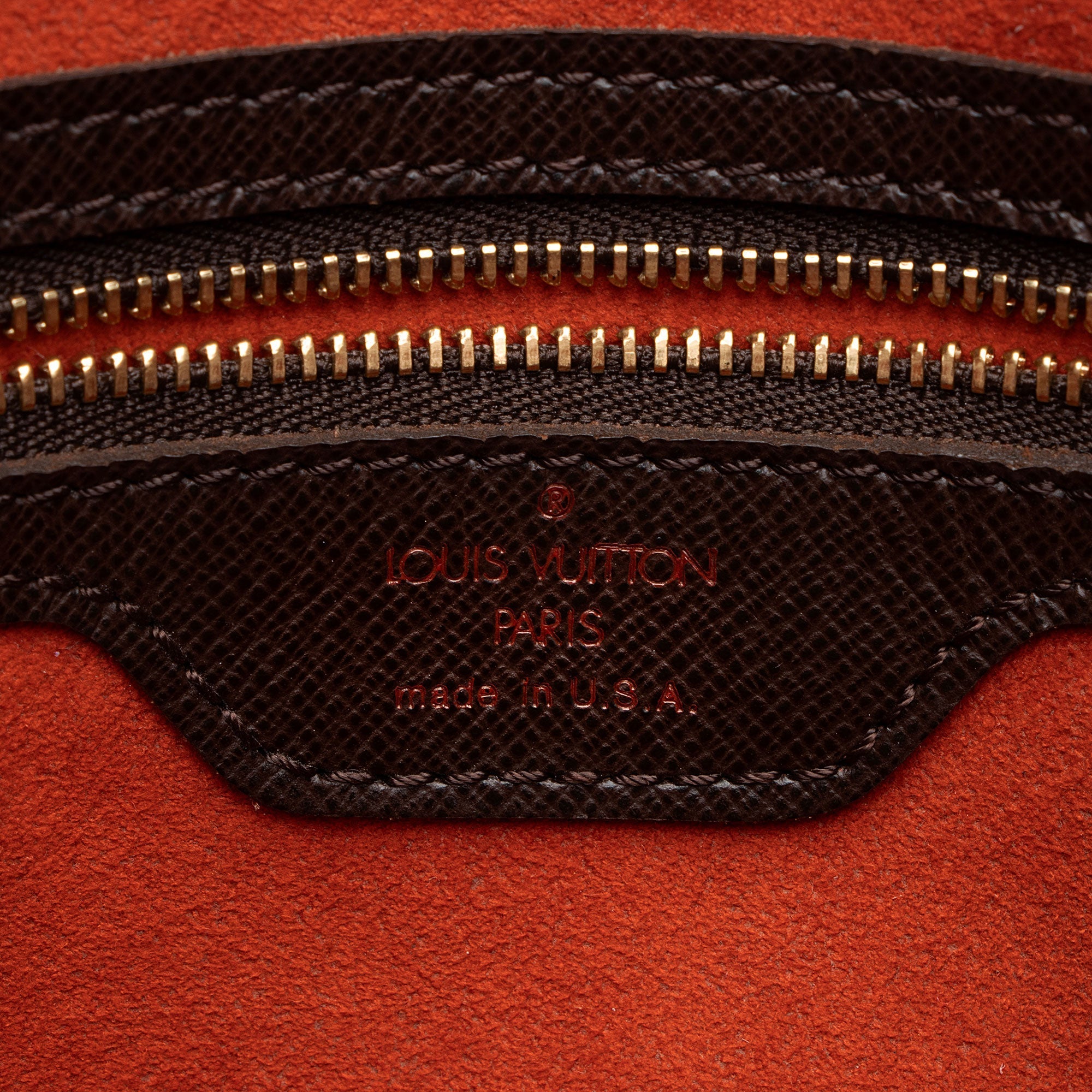 Louis Vuitton Vintage Damier Ebene Marais Bucket Tote