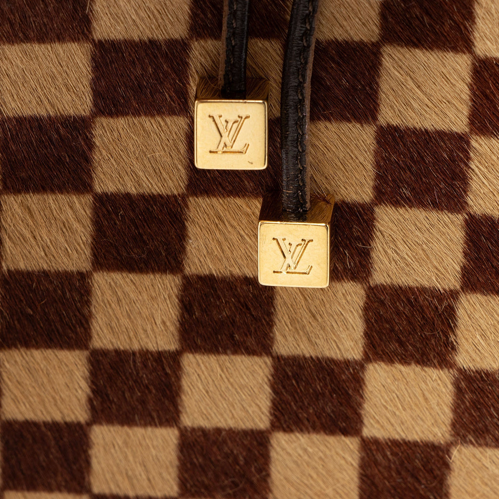 Louis Vuitton Vintage Limited Edition Calf Hair Damier Sauvage Impala Tote