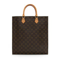 Louis Vuitton Vintage Monogram Canvas Sac Plat Tote (SHF-22683)