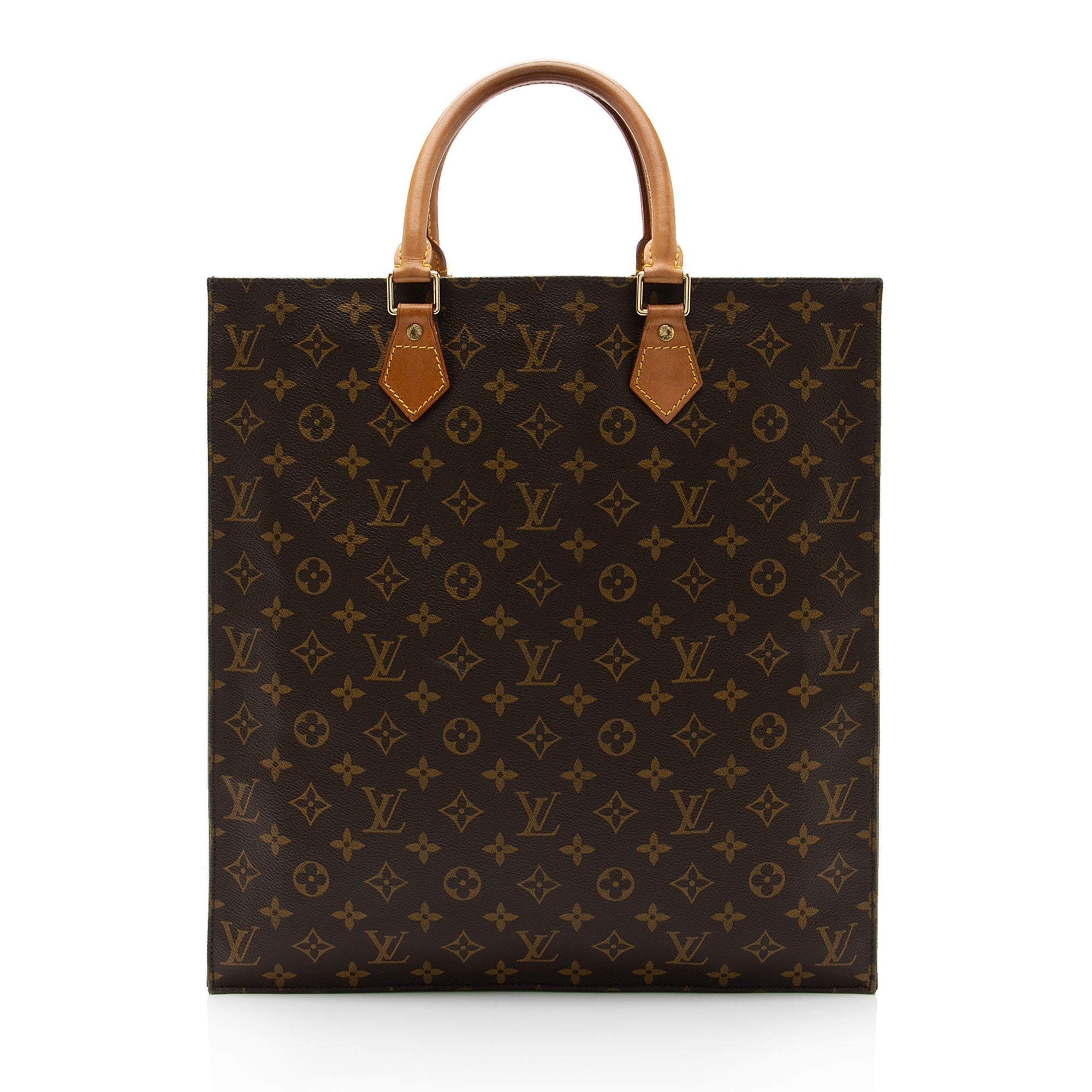 Louis Vuitton Vintage Monogram Canvas Sac Plat Tote (SHF-J82trl)