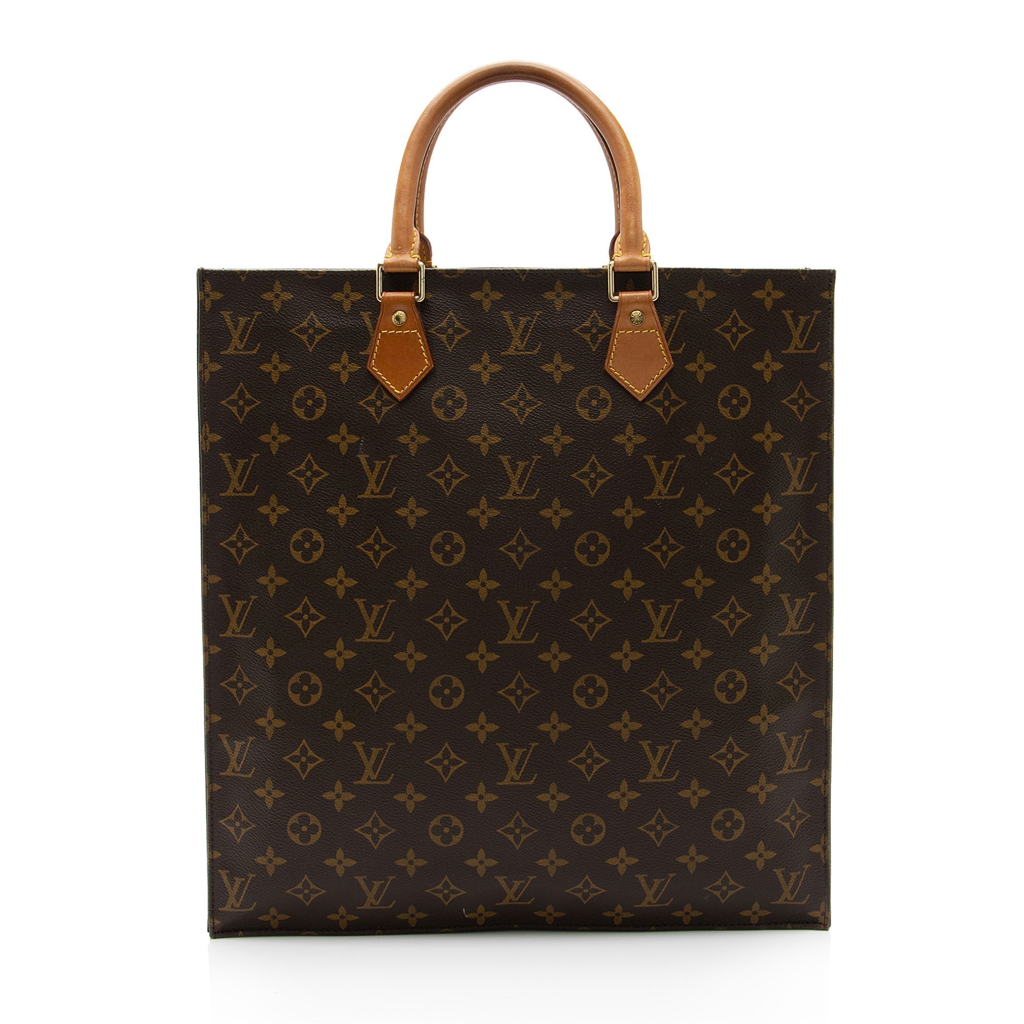 Louis Vuitton Vintage Monogram Canvas Sac Plat Tote (SHF-J82trl)