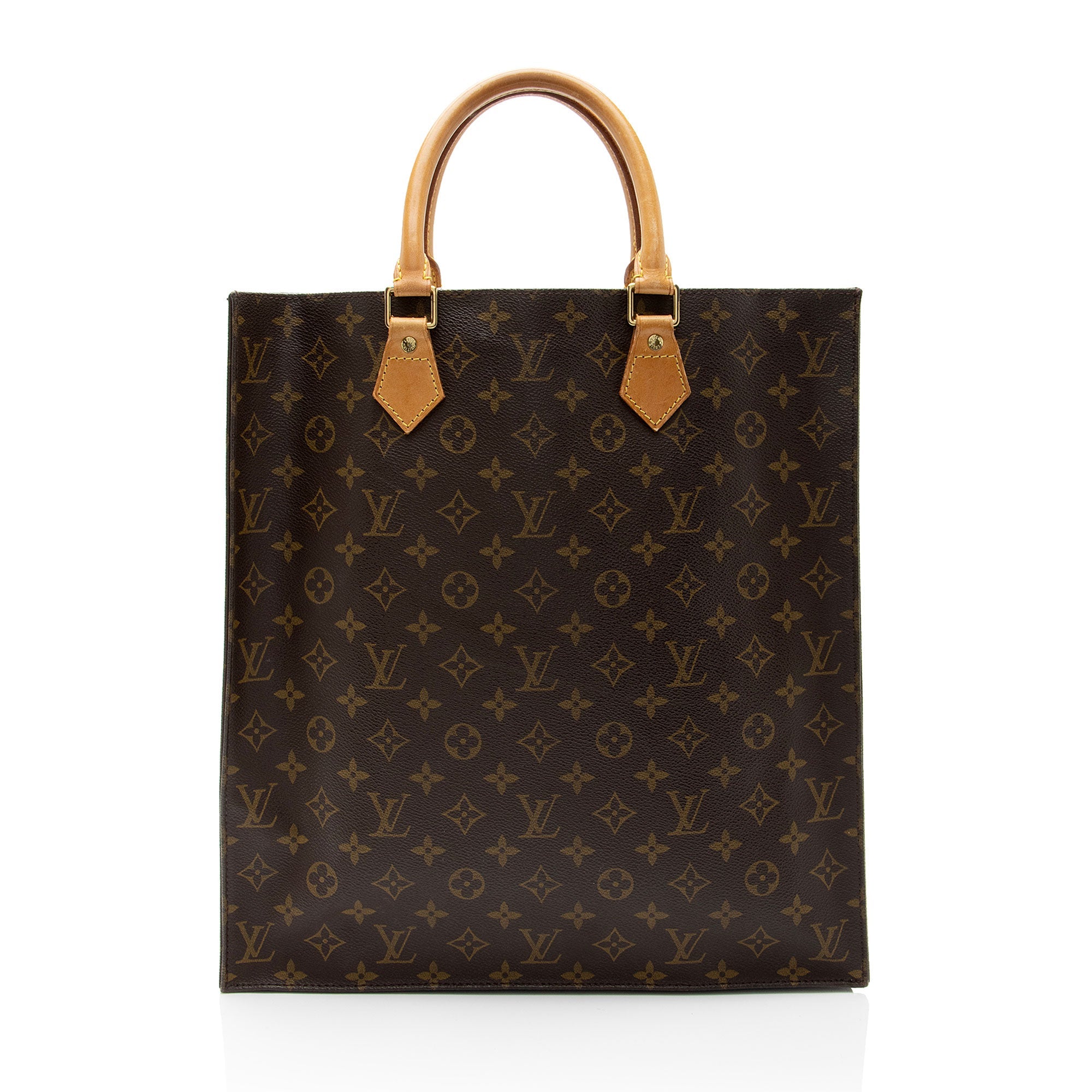 Louis Vuitton Vintage Monogram Canvas Sac Plat Tote (SHF-wc7X4x)