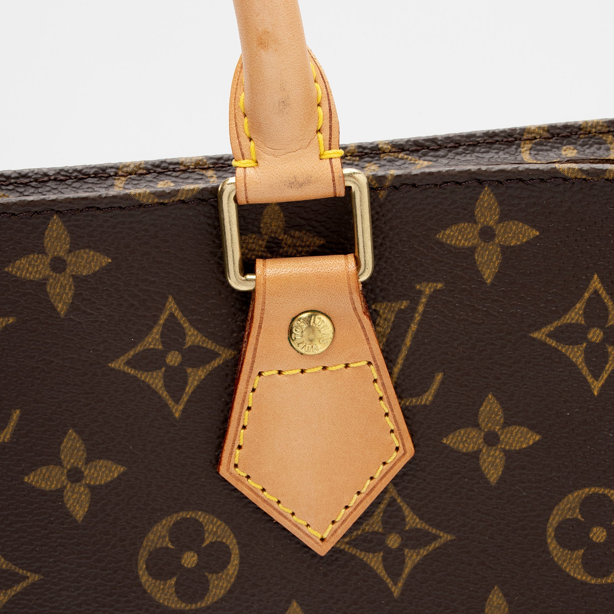 Louis Vuitton Vintage Monogram Canvas Sac Plat Tote (SHF-0nVnbL)