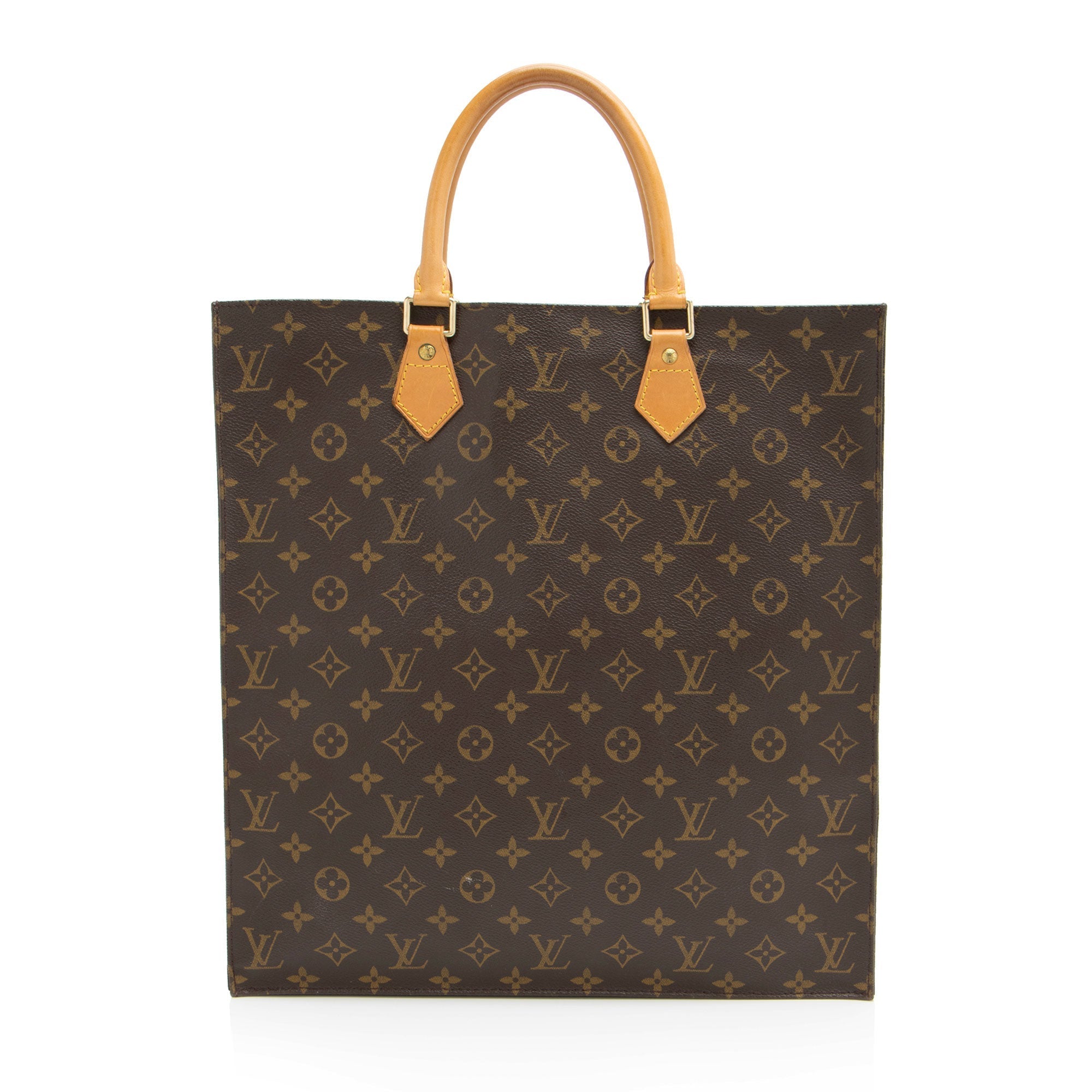 Louis Vuitton Vintage Monogram Canvas Sac Plat Tote (SHF-mbbbzu)