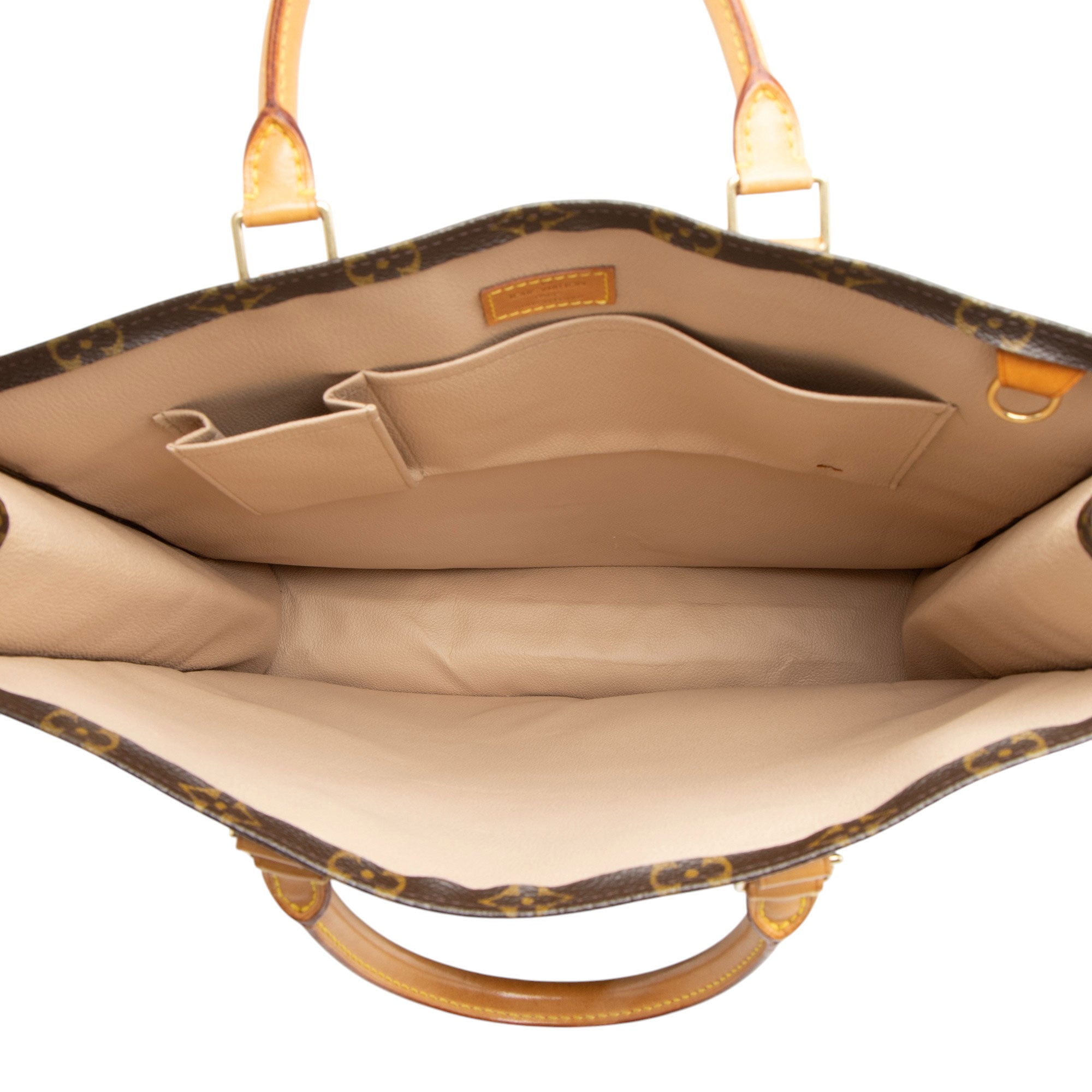 Louis Vuitton Vintage Monogram Canvas Sac Plat Tote (SHF-mbbbzu)