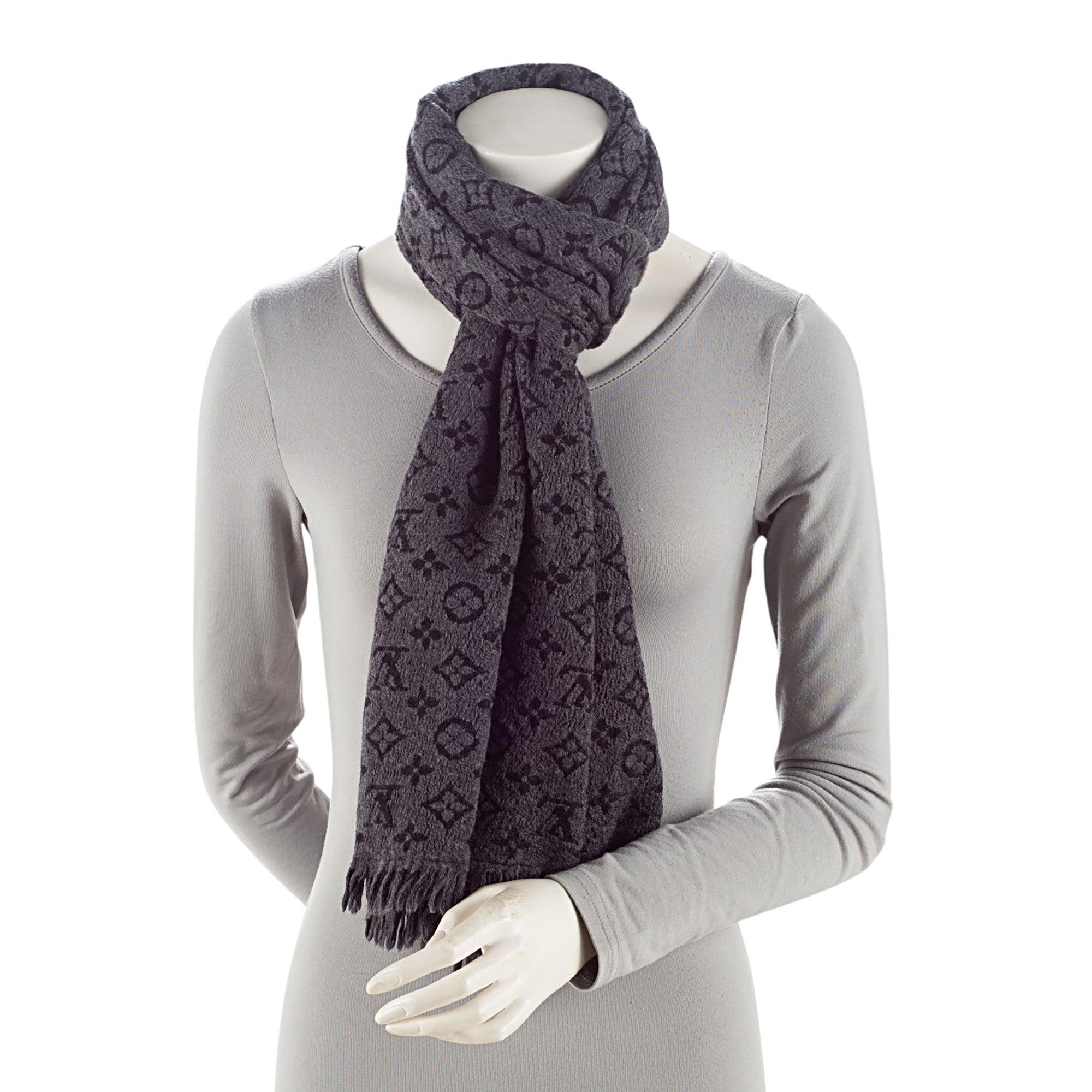 Louis Vuitton Wool Monogram Classic Scarf