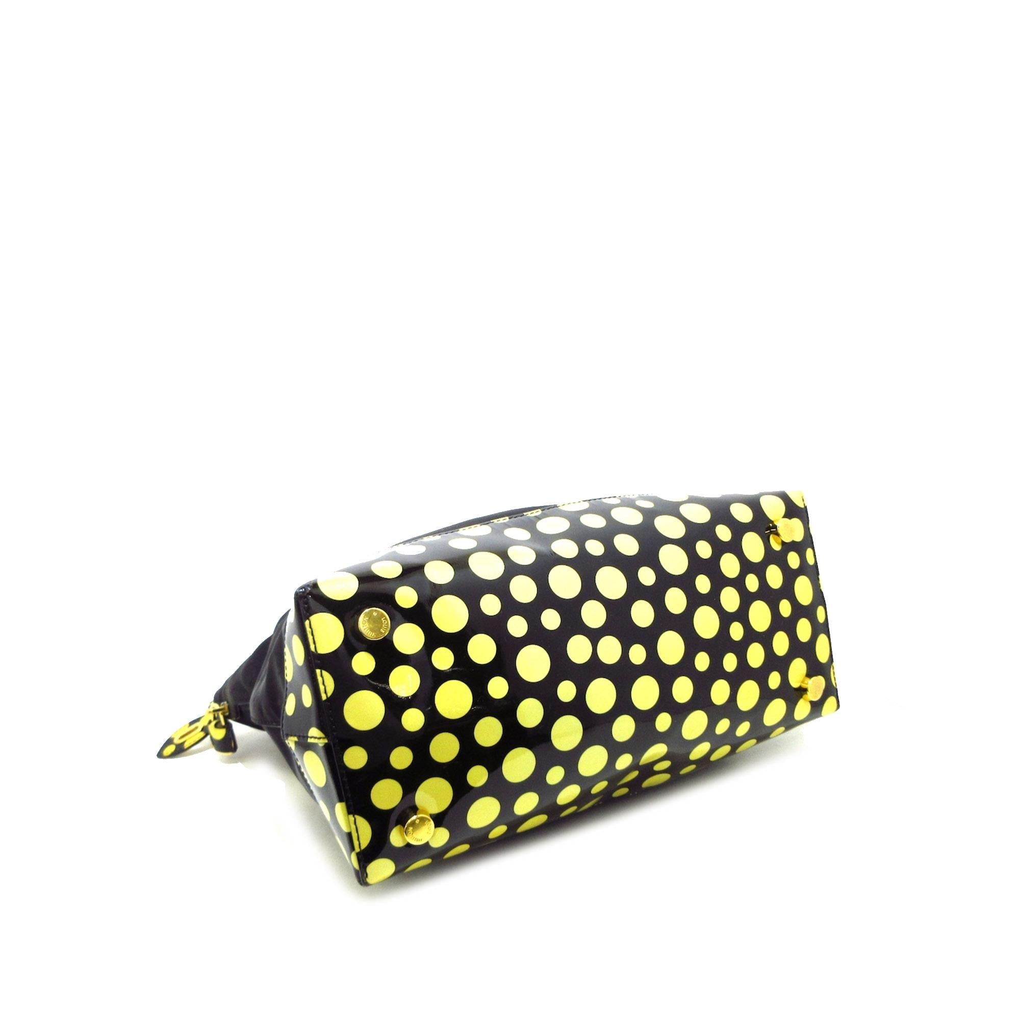 Louis Vuitton Yayoi Kusama Monogram Nylon Infinity Dots Lockit Vertical MM (SHG-AdLoYn)