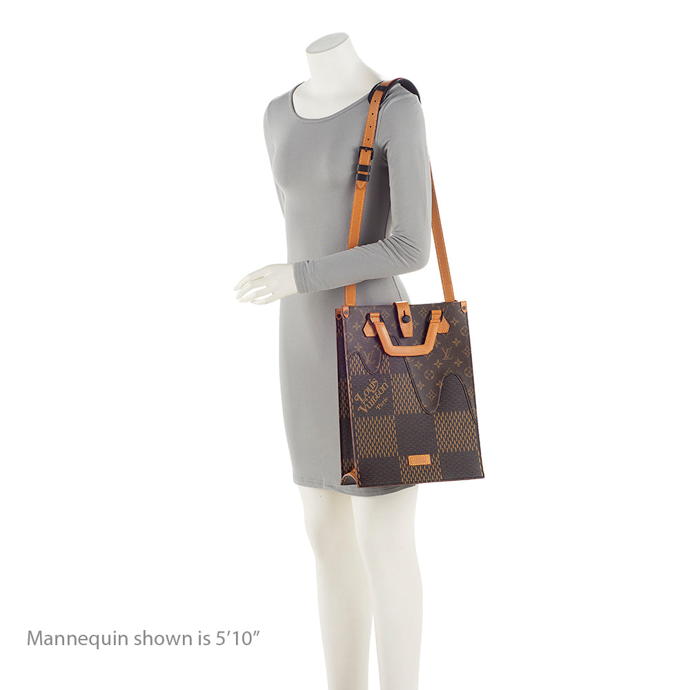 Louis Vuitton x NIGO Giant Damier Ebene Monogram Canvas Mini Tote (SHF-21070)