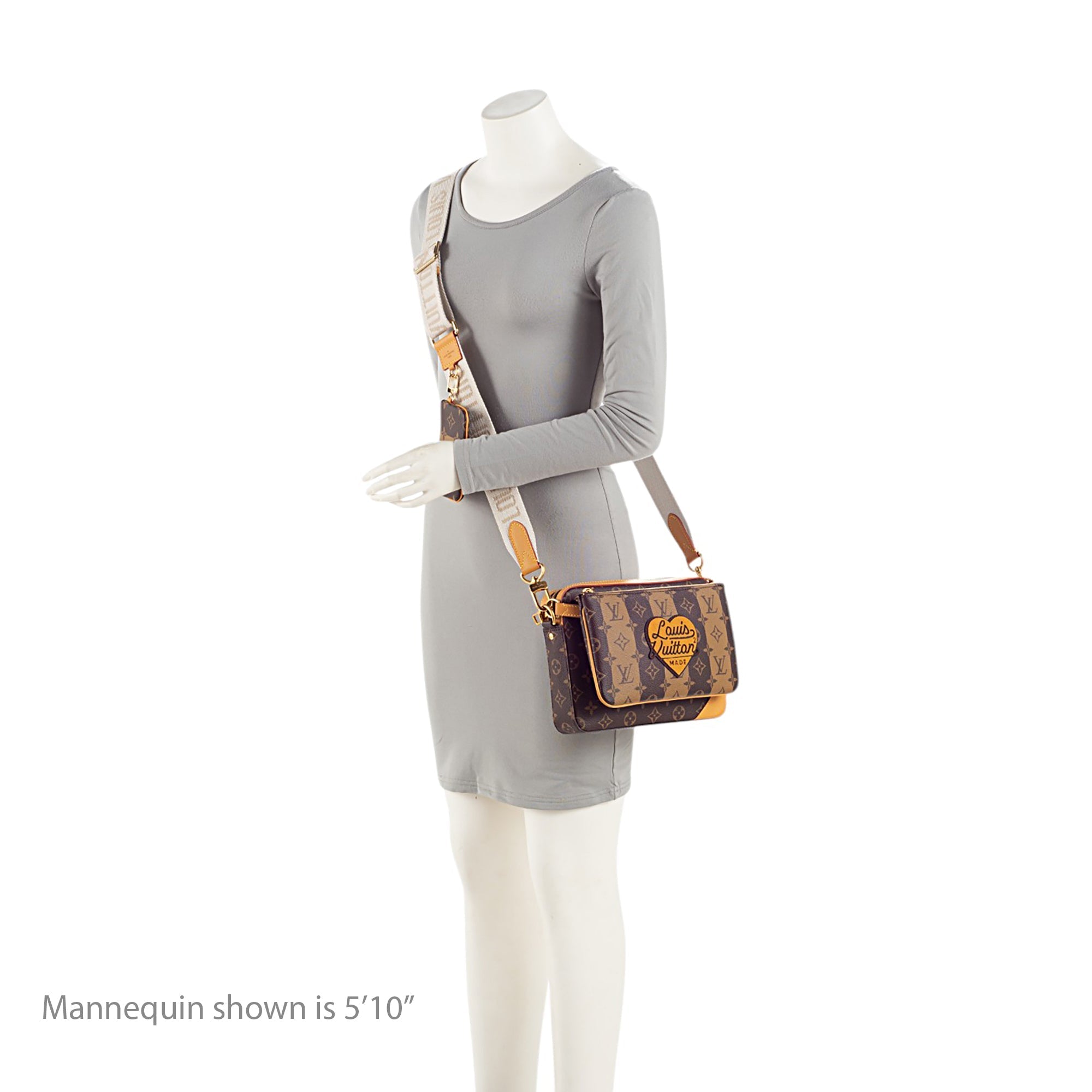 Louis Vuitton x NIGO Reverse Monogram Stripes Trio Messenger (SHF-19TKNn)