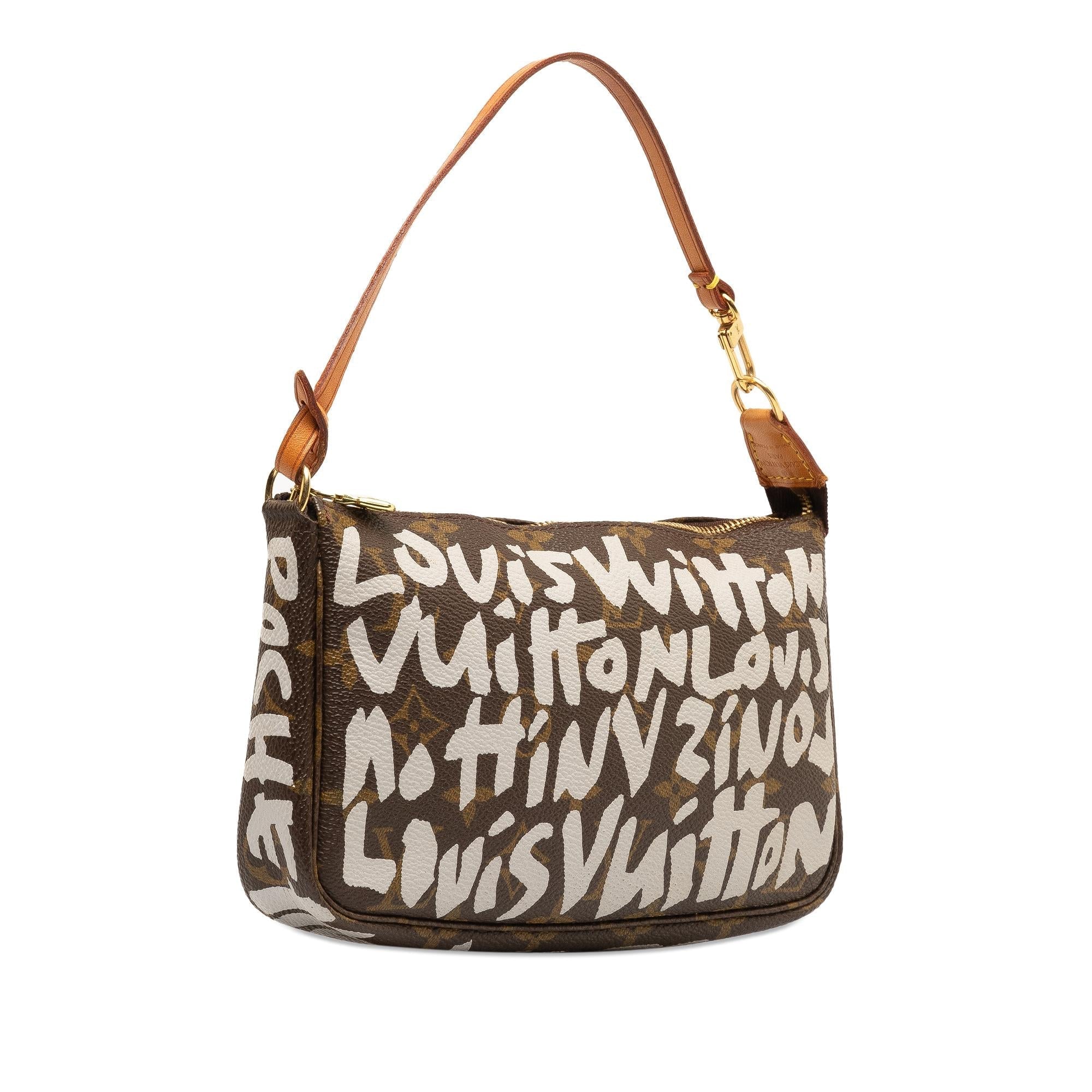 Louis Vuitton x Stephen Sprouse Monogram Graffiti Pochette Accessoires (SHG-0eY3am)