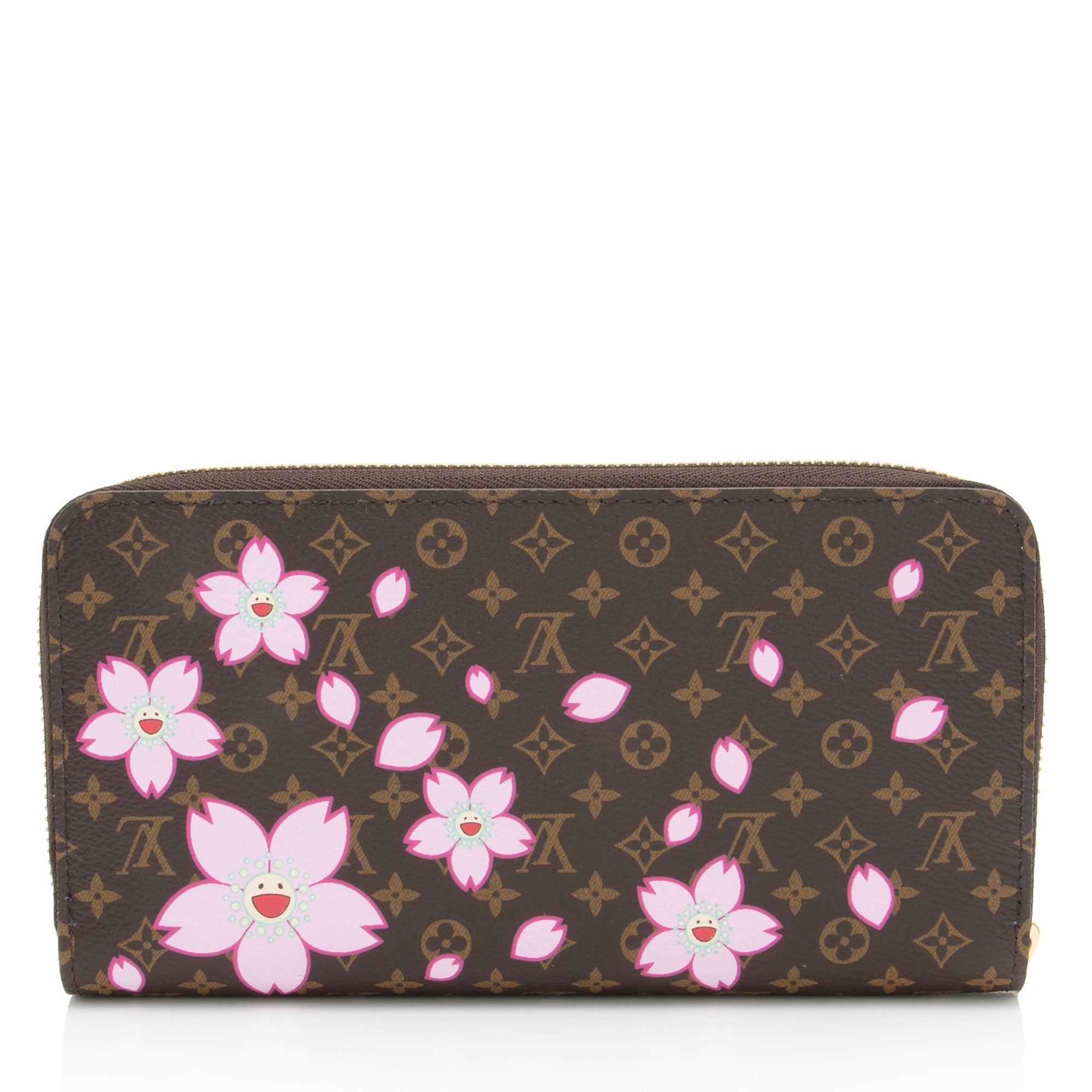 Louis Vuitton x TM Monogram Canvas Cherry Blossom Zippy Wallet