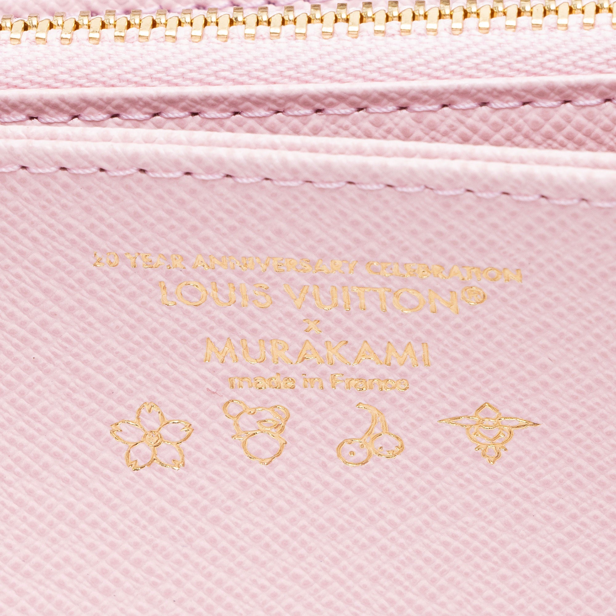 Louis Vuitton x TM Monogram Canvas Cherry Blossom Zippy Wallet