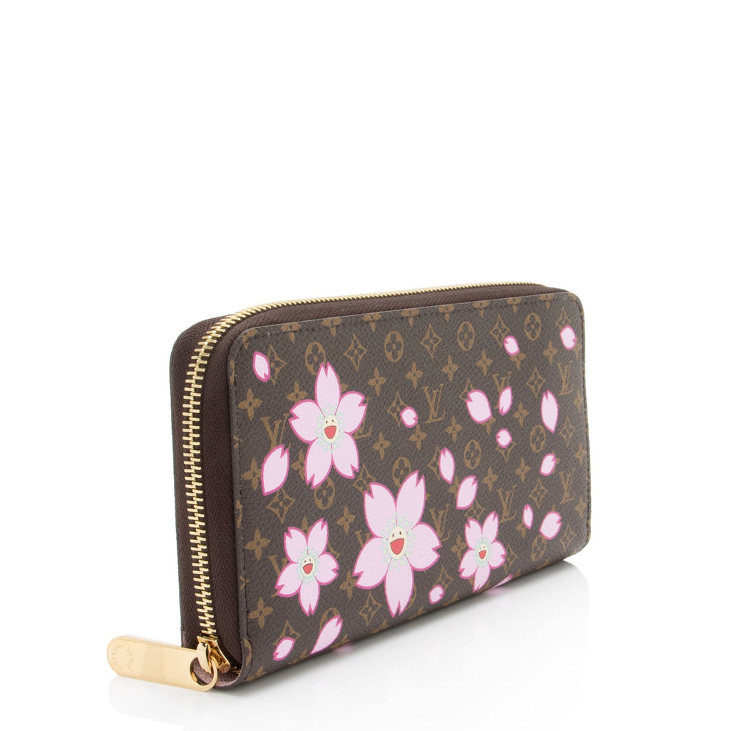 Louis Vuitton x TM Monogram Canvas Cherry Blossom Zippy Wallet