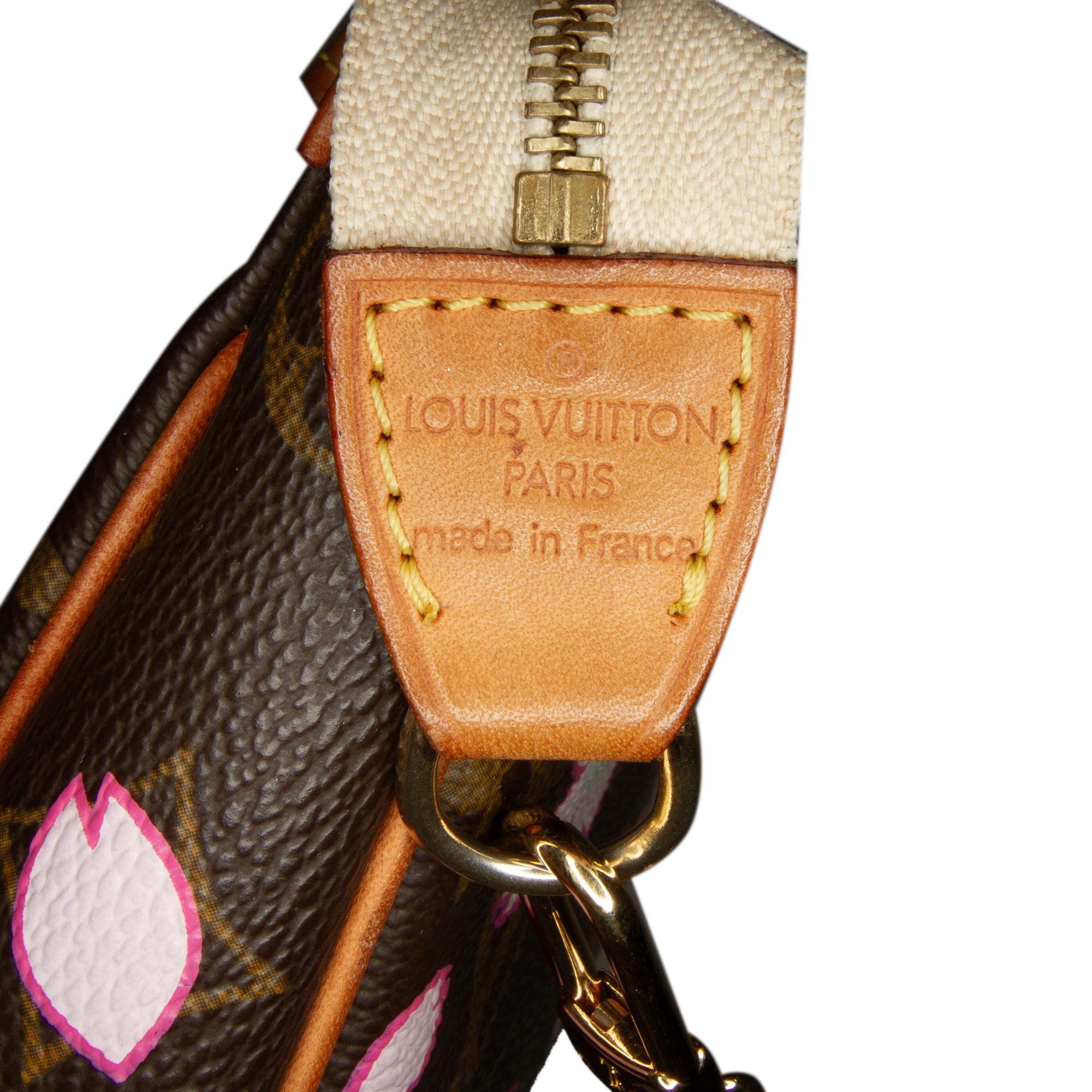 Louis Vuitton x Takashi Murakami Monogram Cherry Blossom Pochette Accessoires (SHG-7sO3pP)