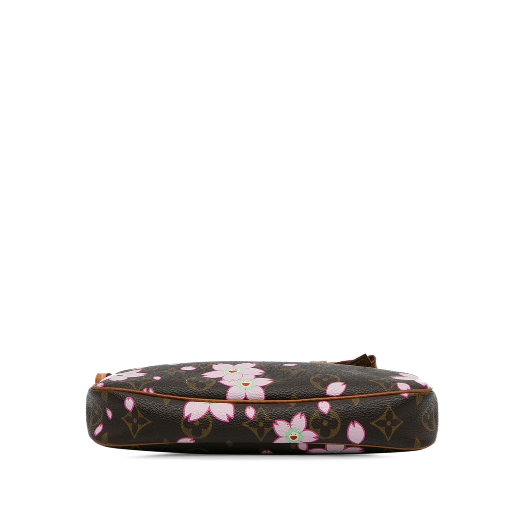 Louis Vuitton x Takashi Murakami Monogram Cherry Blossom Pochette Accessoires (SHG-7sO3pP)