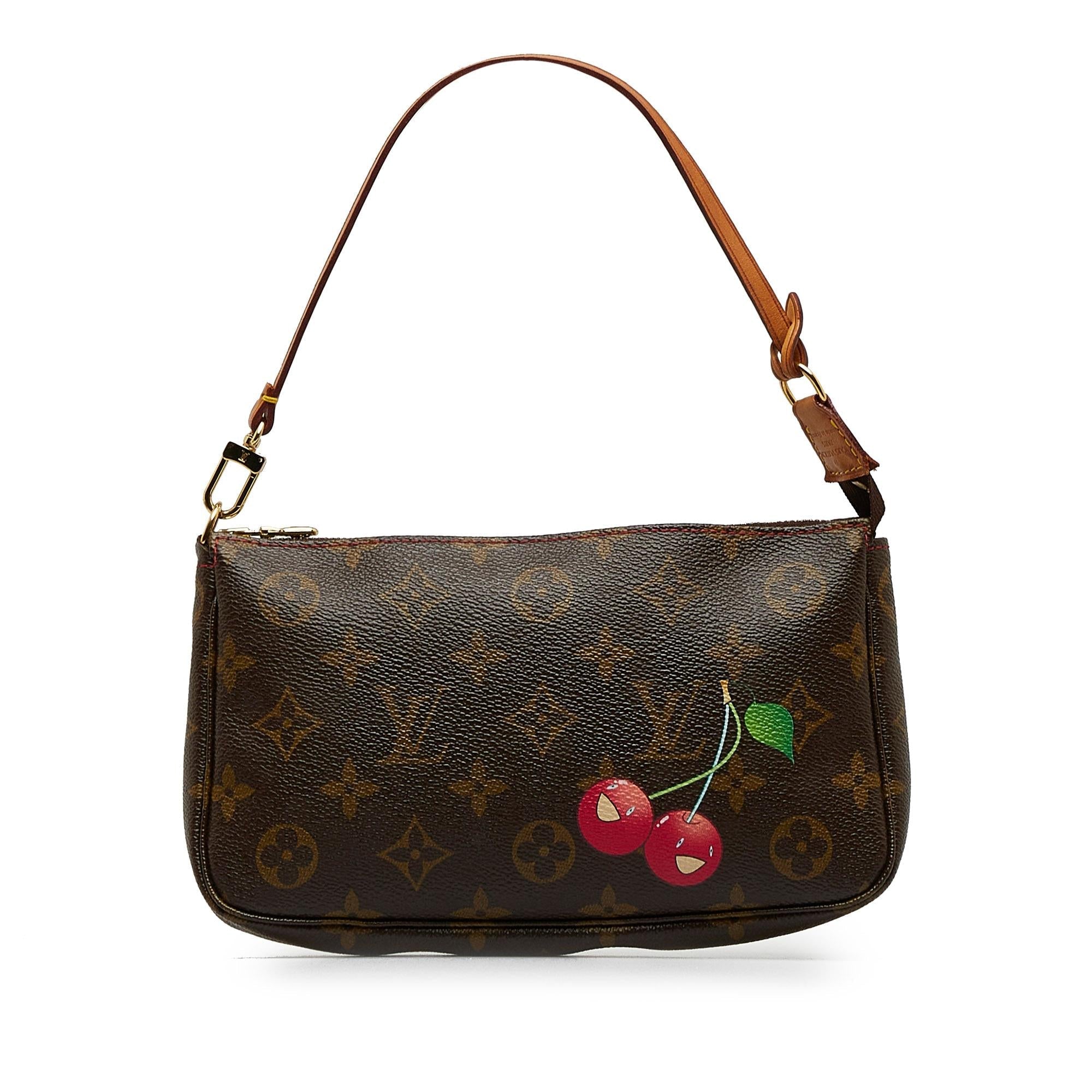 Louis Vuitton x Takashi Murakami  Monogram Cherry Pochette Accessoires (SHG-2i768q)