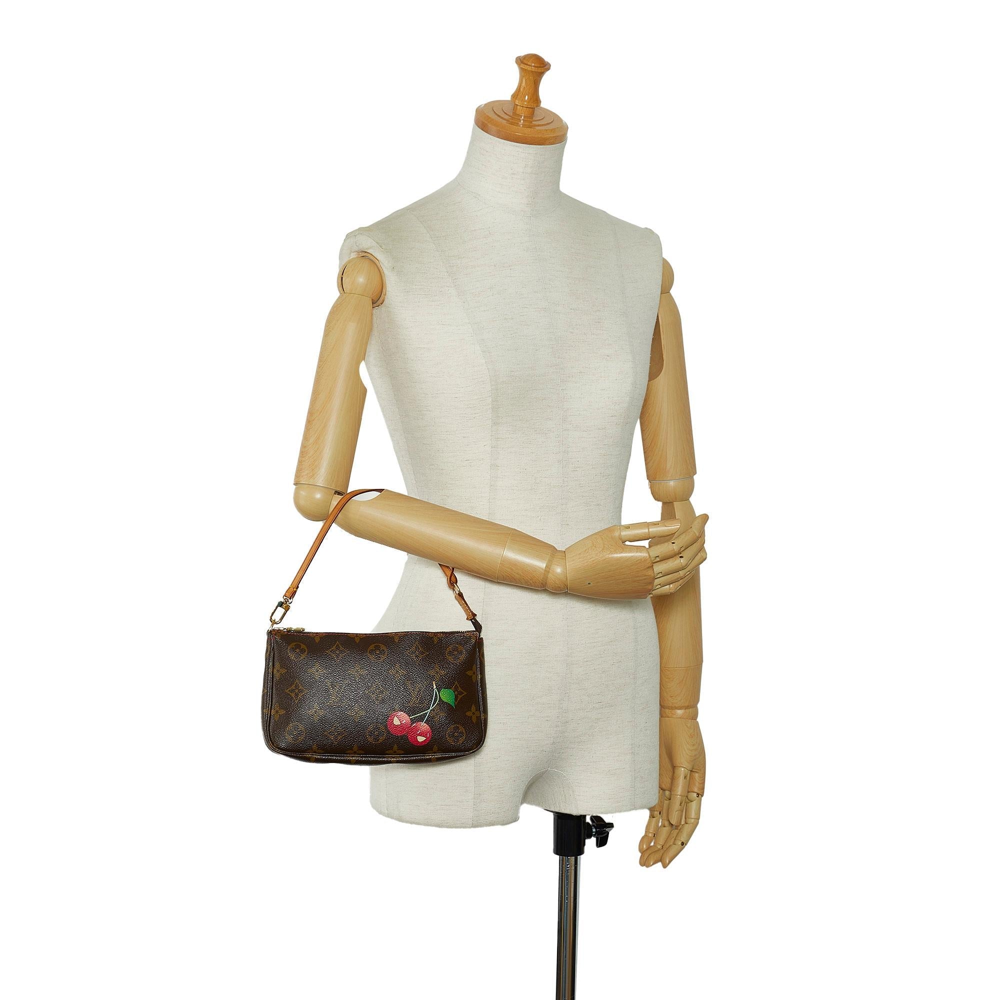 Louis Vuitton x Takashi Murakami  Monogram Cherry Pochette Accessoires (SHG-2i768q)