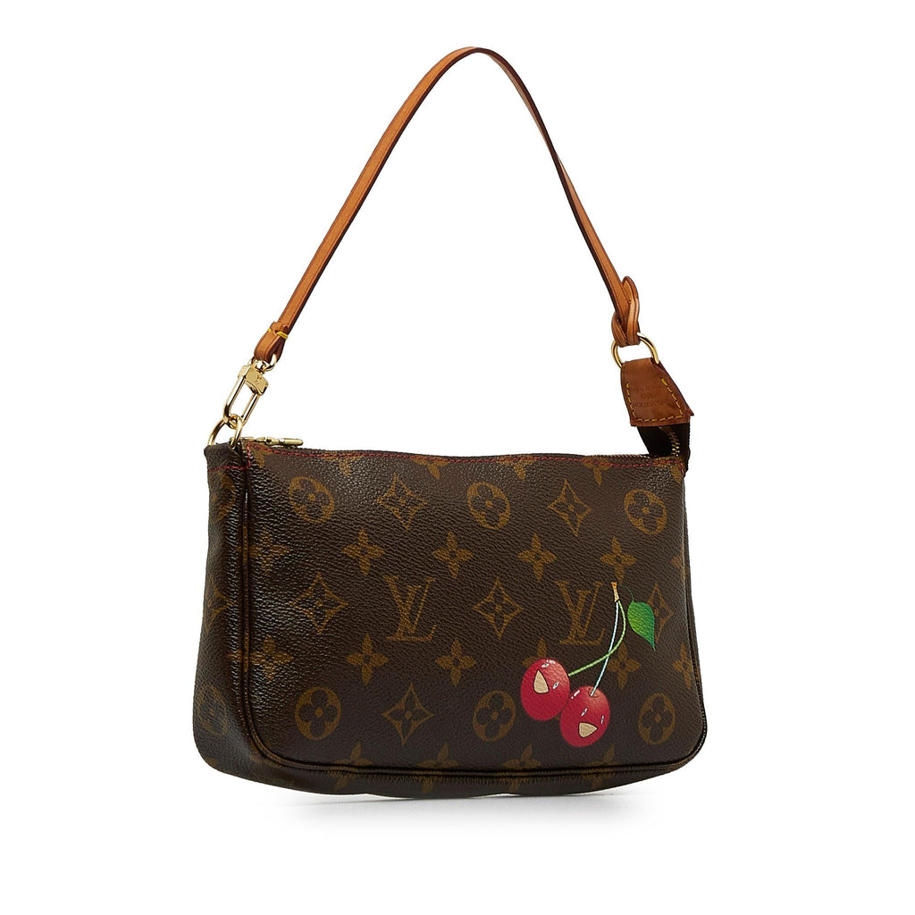 Louis Vuitton x Takashi Murakami  Monogram Cherry Pochette Accessoires (SHG-2i768q)
