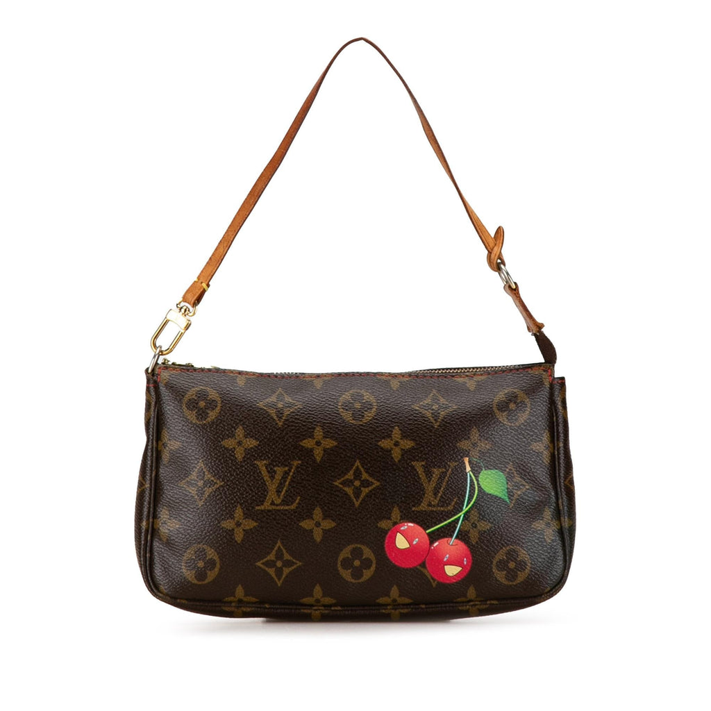 Louis Vuitton x Takashi Murakami  Monogram Cherry Pochette Accessoires (SHG-h0NoXg)
