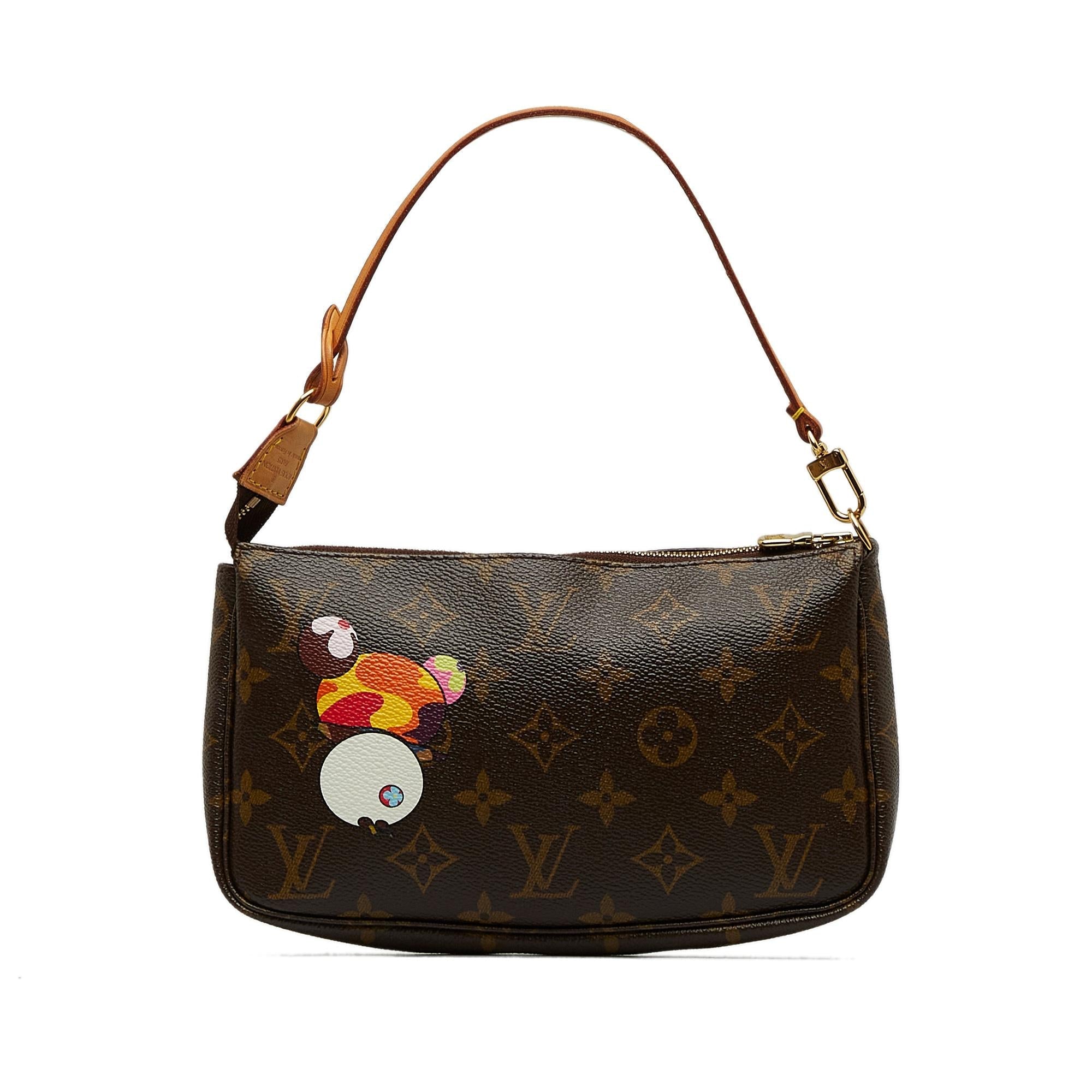 Louis Vuitton x Takashi Murakami Monogram Panda Pochette Accessoires (SHG-4a5zzC)