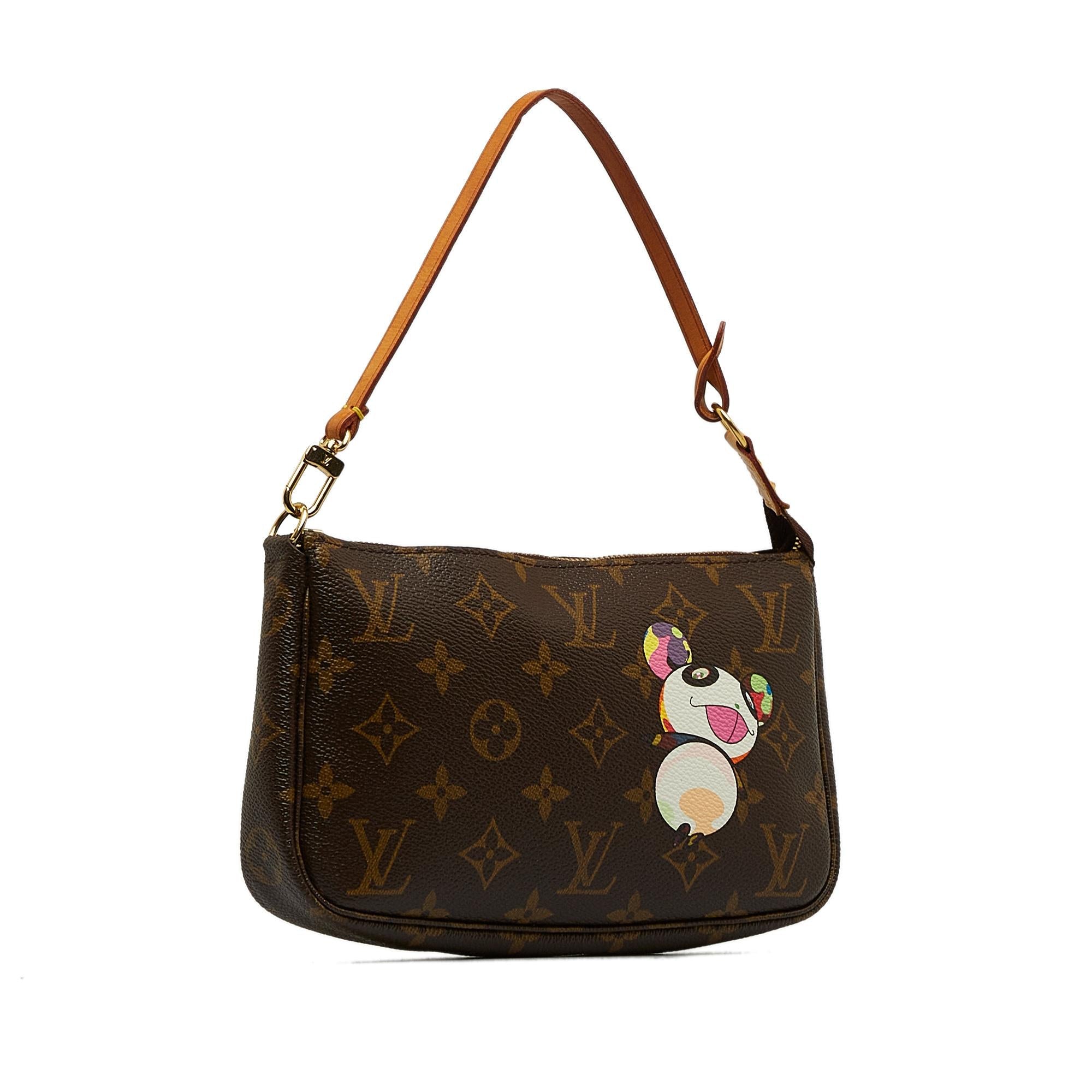 Louis Vuitton x Takashi Murakami Monogram Panda Pochette Accessoires (SHG-4a5zzC)