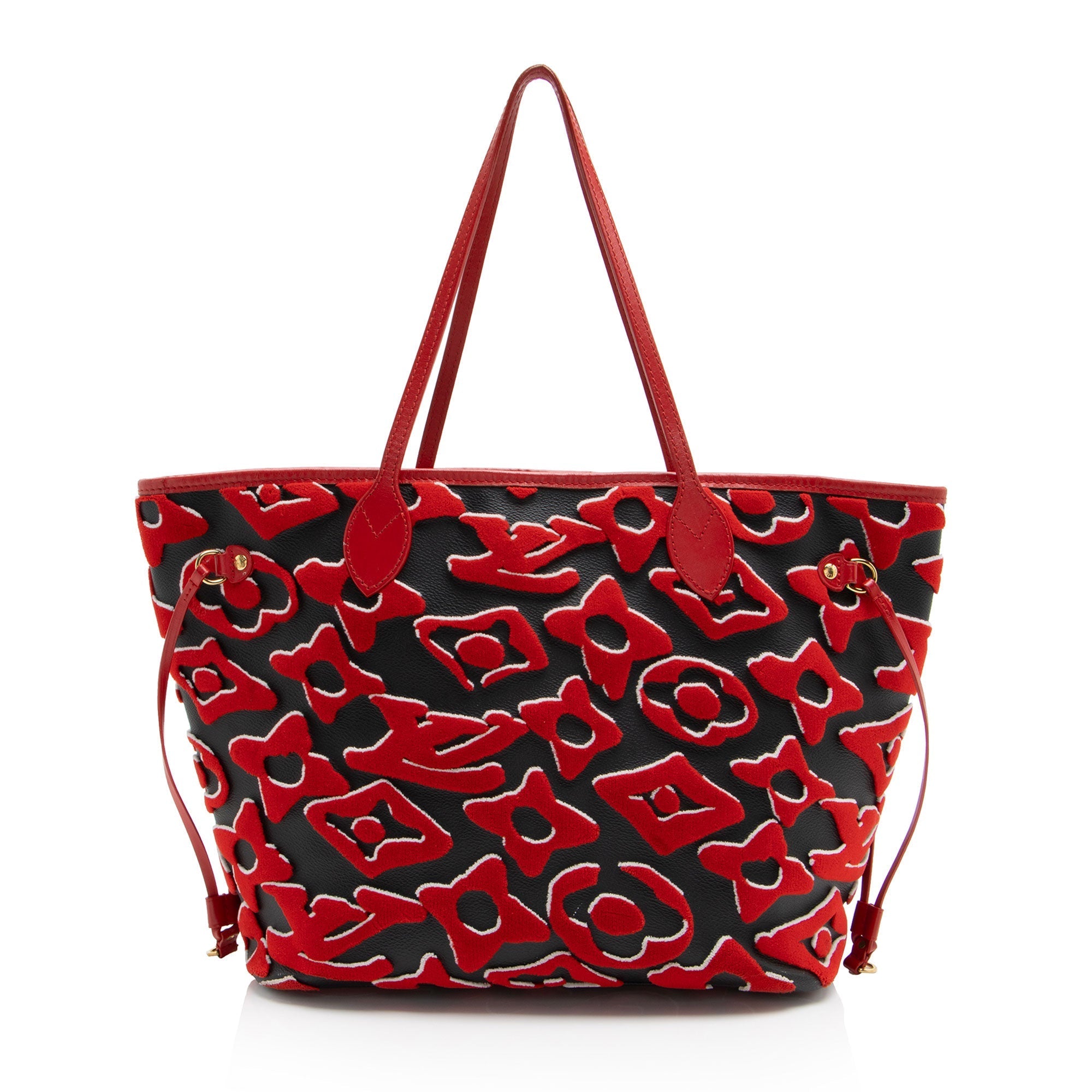 Louis Vuitton x Urs Fischer Tufted Monogram Canvas Neverfull MM Tote (SHF-h6jsA0)