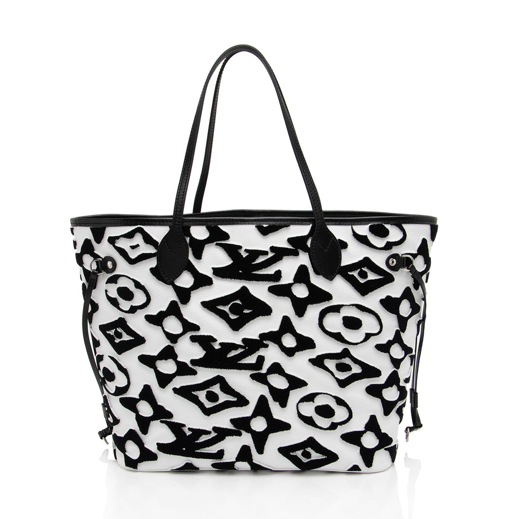 Louis Vuitton x Urs Fischer Tufted Monogram Canvas Neverfull MM Tote