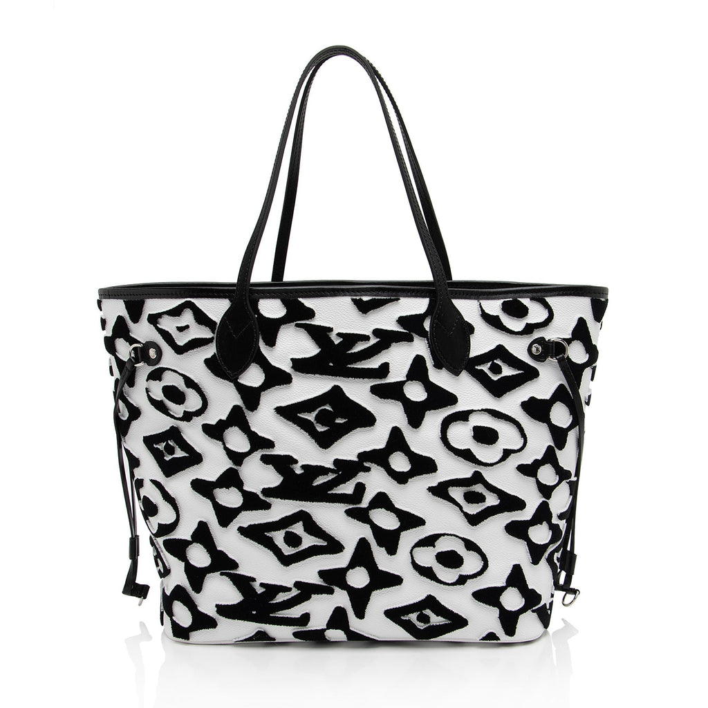 Louis Vuitton x Urs Fischer Tufted Monogram Canvas Neverfull MM Tote