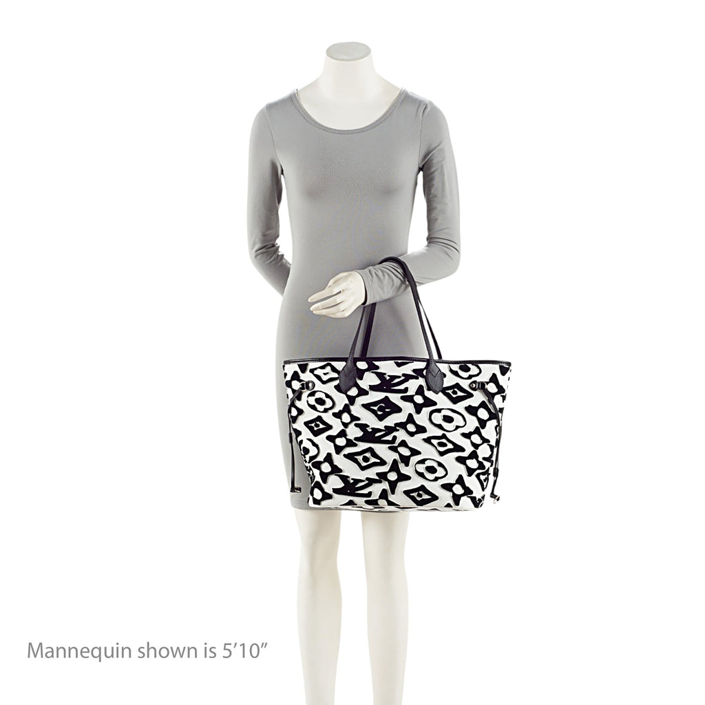 Louis Vuitton x Urs Fischer Tufted Monogram Canvas Neverfull MM Tote