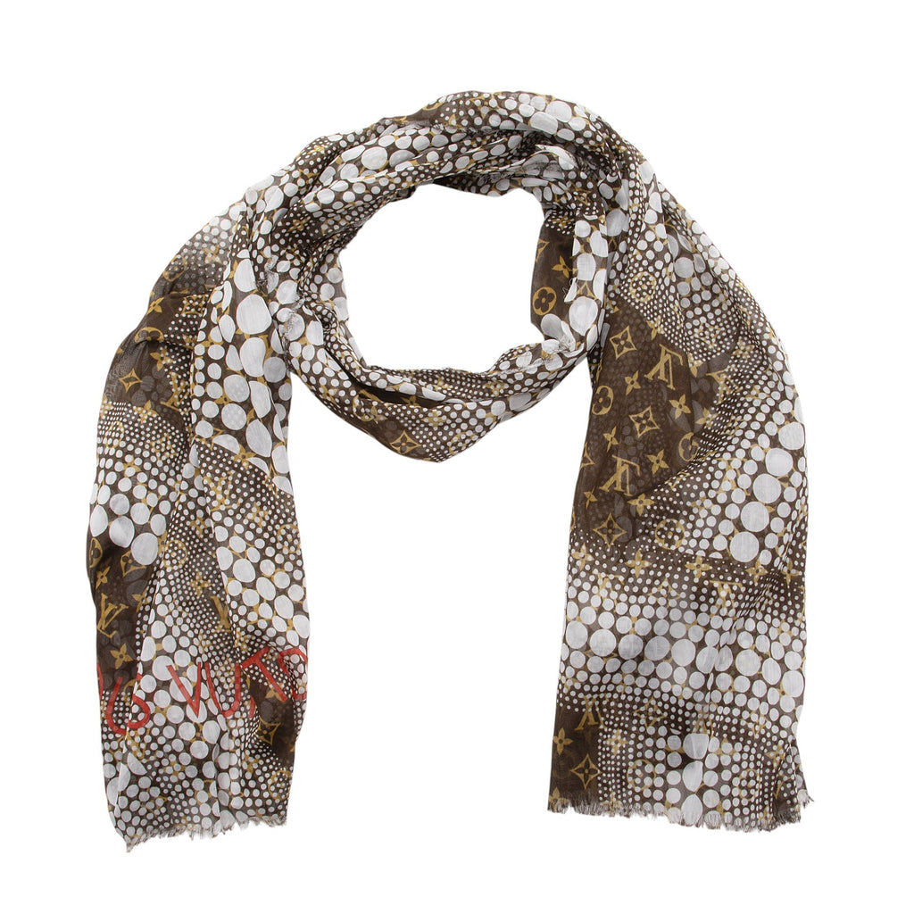 Louis Vuitton x YK Cotton Monogram Infinity Dots Pareo Scarf