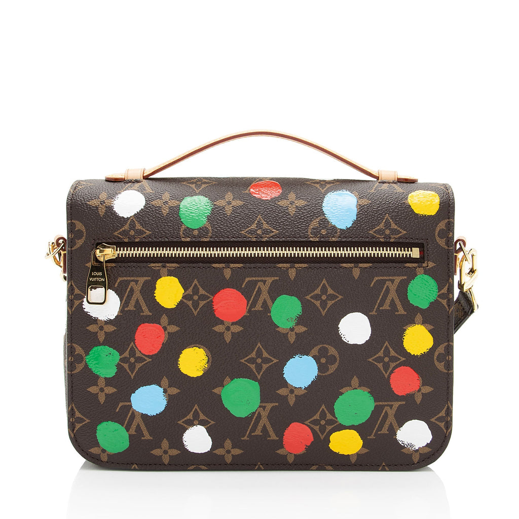 Louis Vuitton x YK Monogram Canvas Dots Pochette Metis Shoulder Bag (SHF-HD9Eh3)