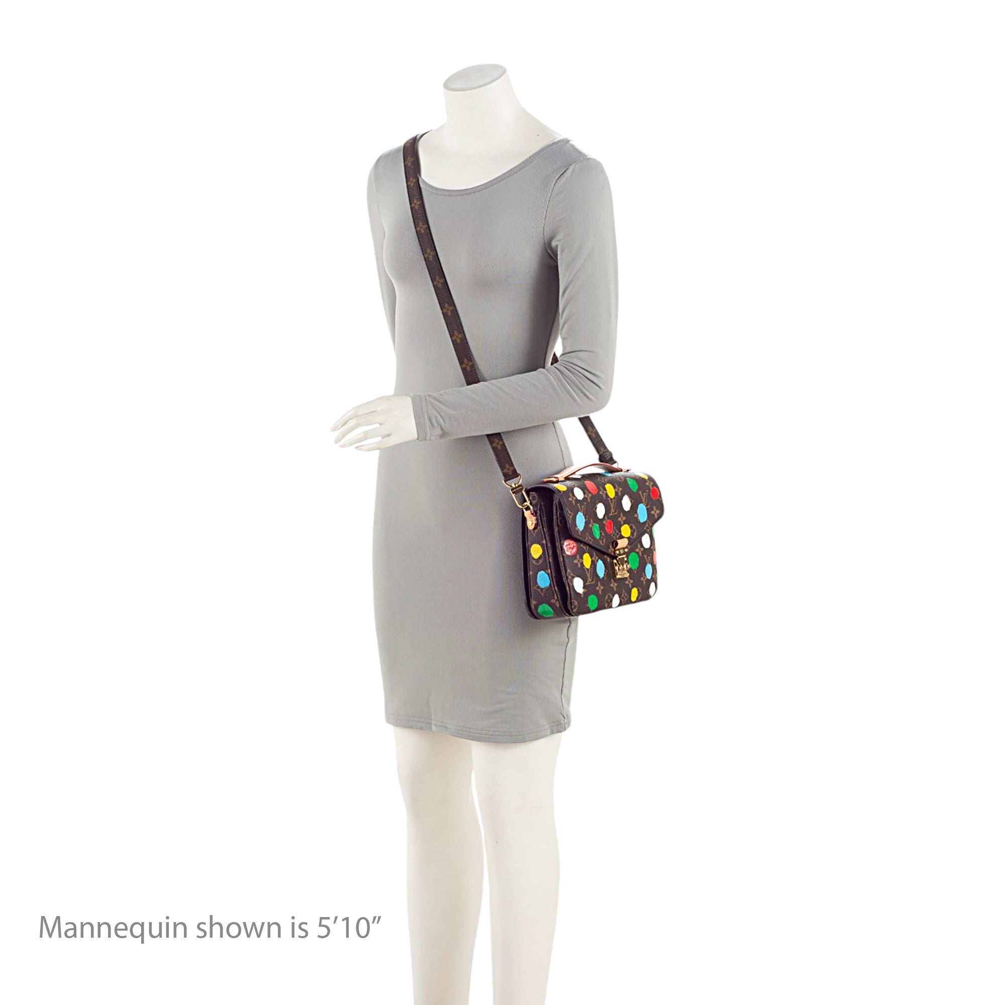 Louis Vuitton x YK Monogram Canvas Dots Pochette Metis Shoulder Bag (SHF-HD9Eh3)