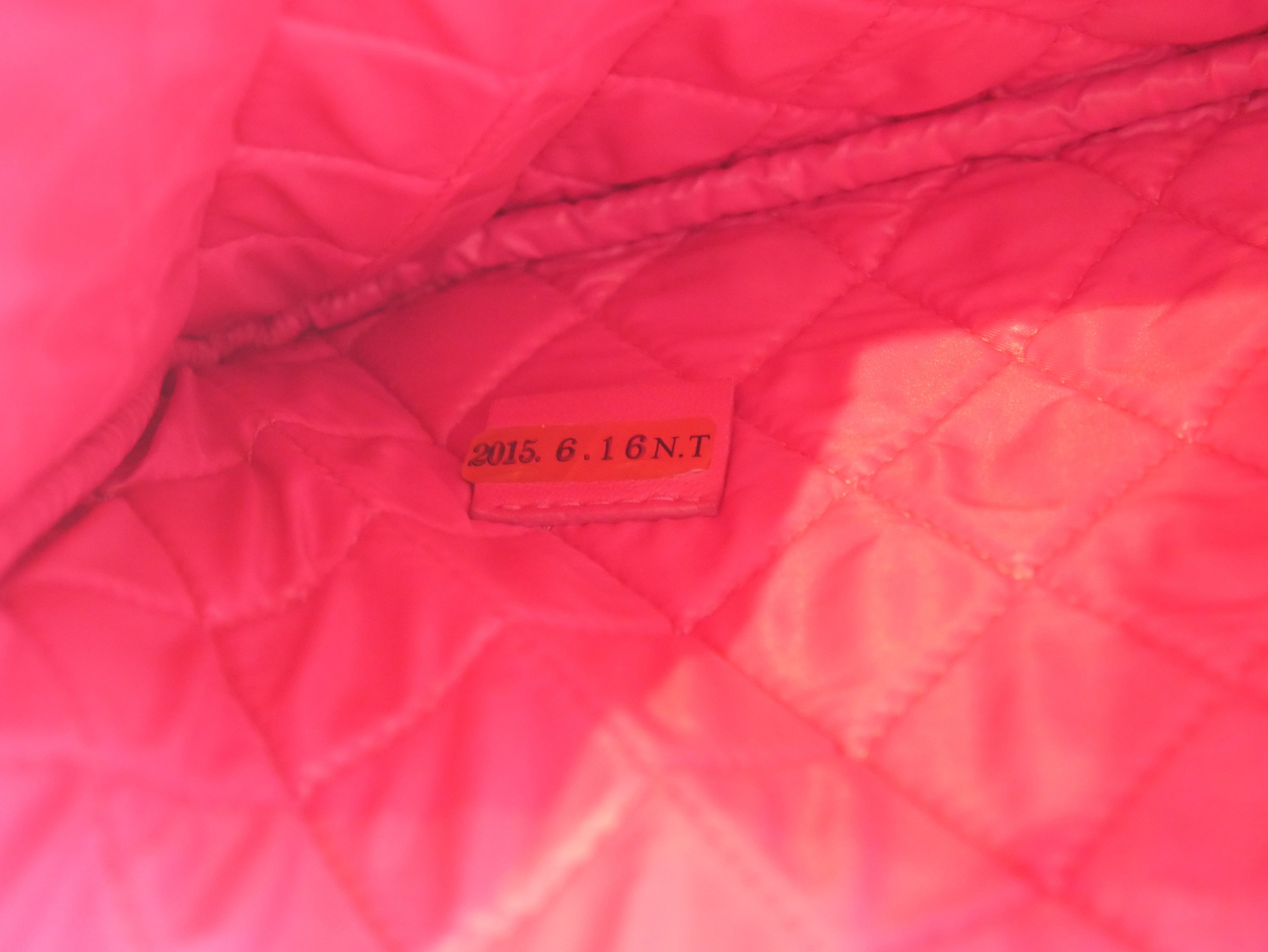 Chanel pink quilted clutch - 2015