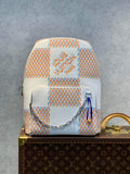 M20664 Racer Backpack Damier Spray Virgil Abloh white pink red