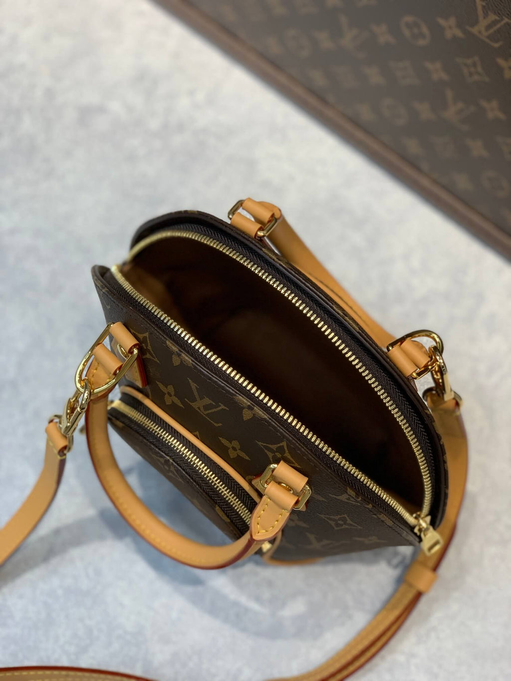 M20752 ELLIPSE BB MONOGRAM BROWN LEATHER