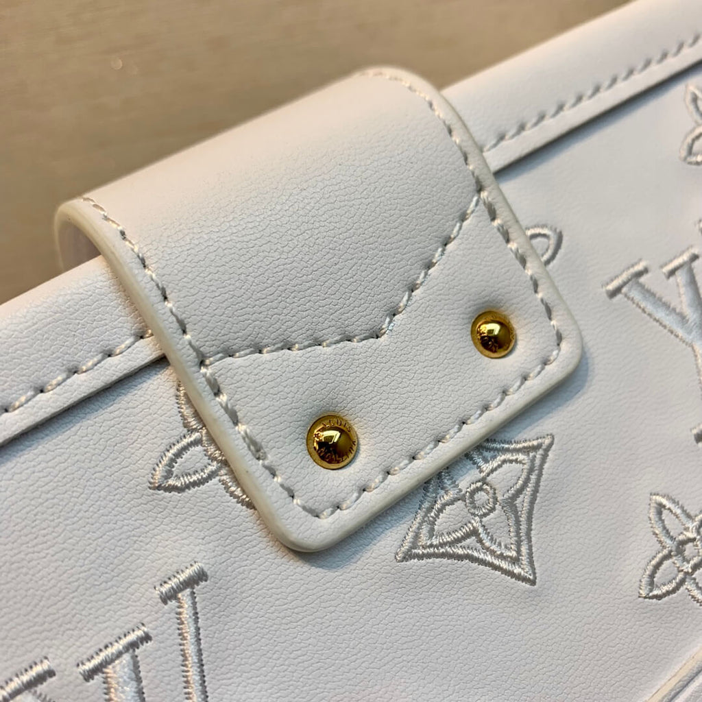 M20847 PETITE MALLE 20CM White Monogram Box bag