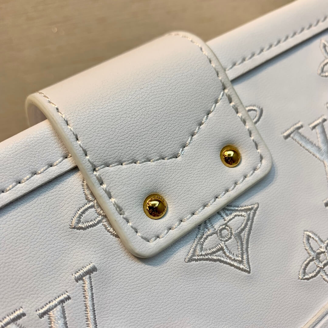 M20847 PETITE MALLE 20CM White Monogram Box bag