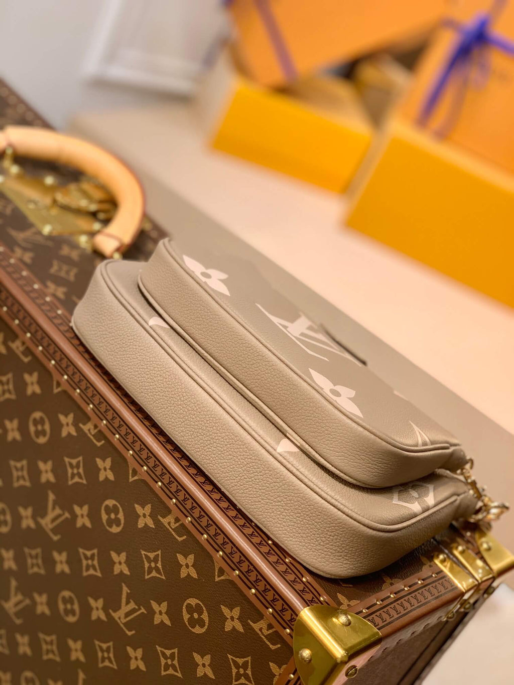 M45777 Multi Pochette Accessoires cross body bags shoulder bag brown calfskin Monogram