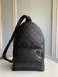 M46107 RACER Monogram Shadow chest bag black calfskin Men's bag bumbag
