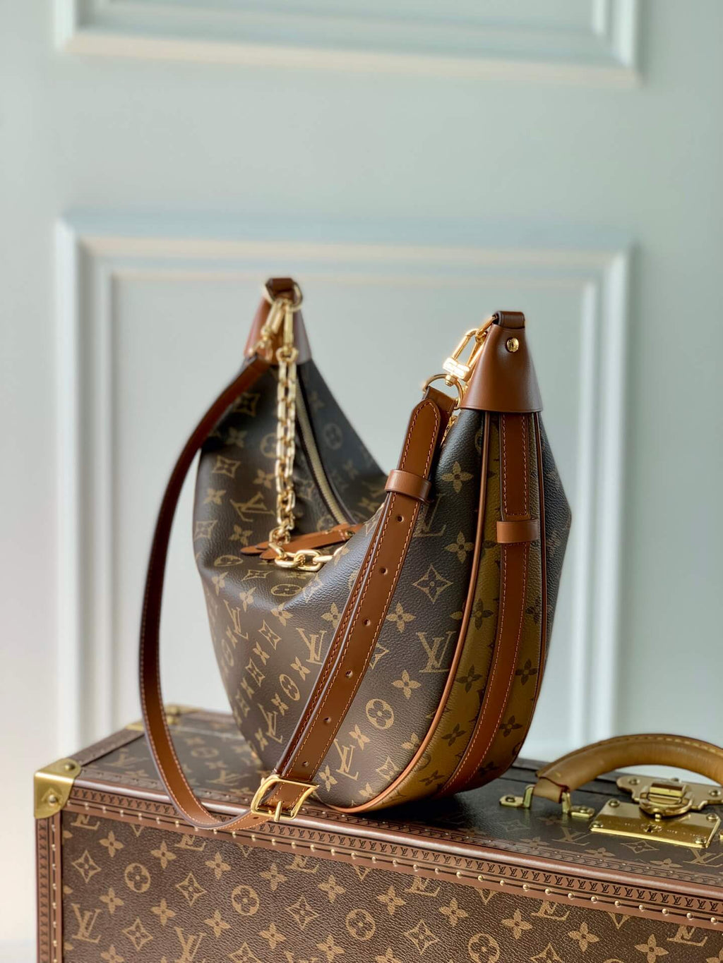 M46311 Loop Hobo marel brown monogram shoulder bag cross body bags