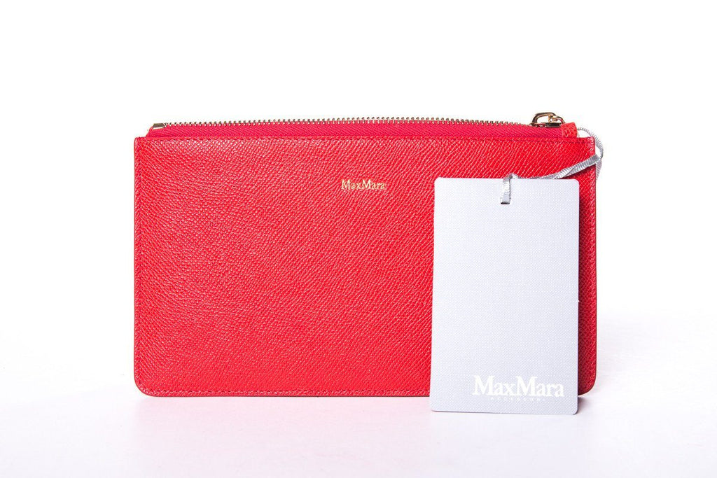 Maxmara Red Clutch NWT