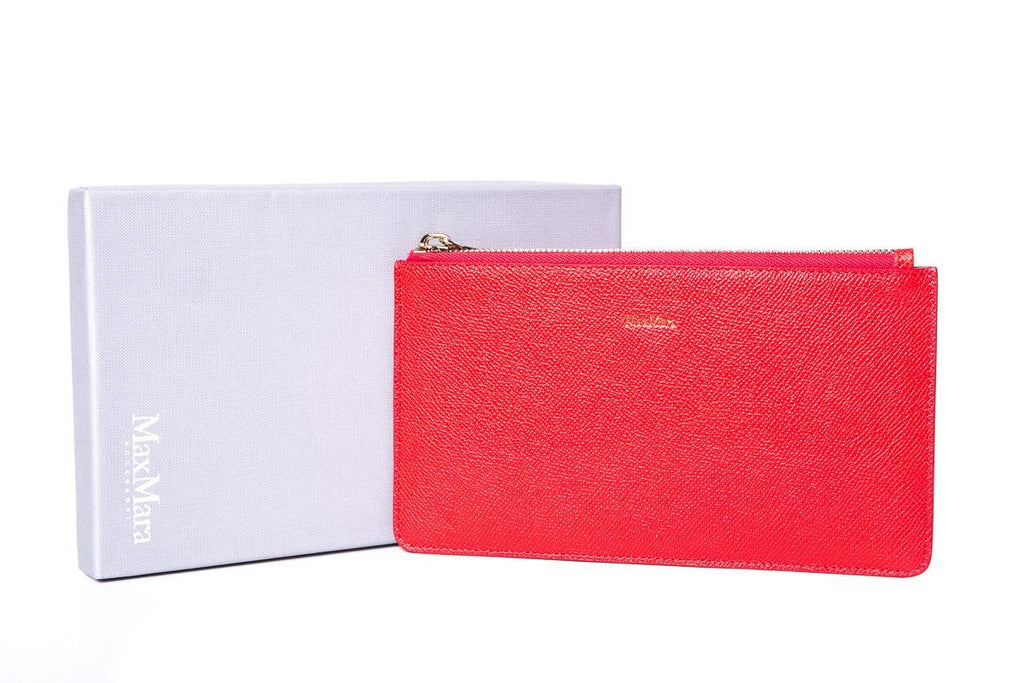 Maxmara Red Clutch NWT