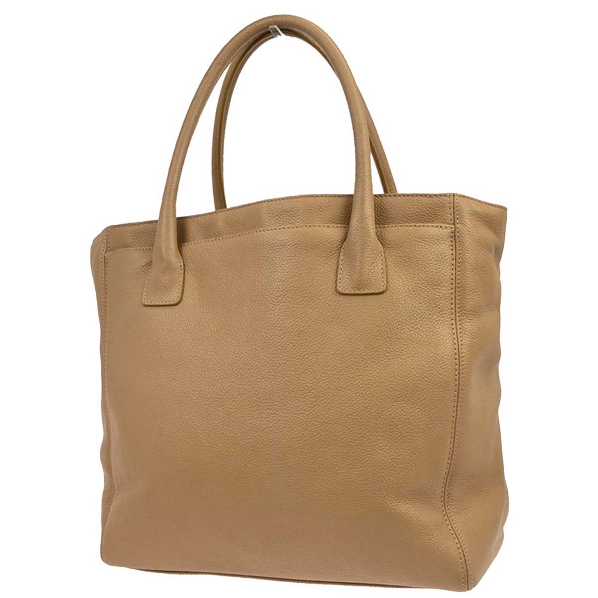 Chanel 2000-2002 Beige Calfskin Executive Cerf Tote Bag Handbag