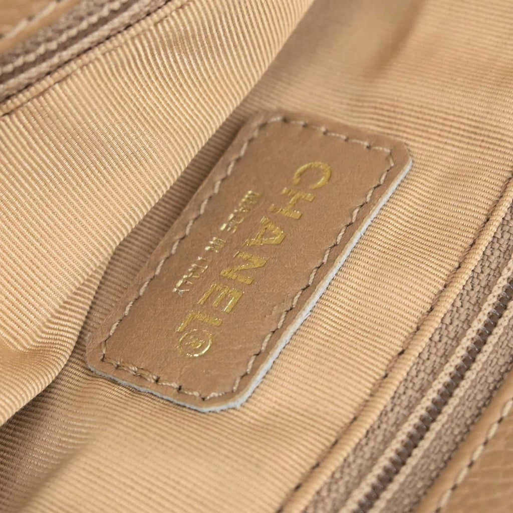 Chanel 2000-2002 Beige Calfskin Executive Cerf Tote Bag Handbag